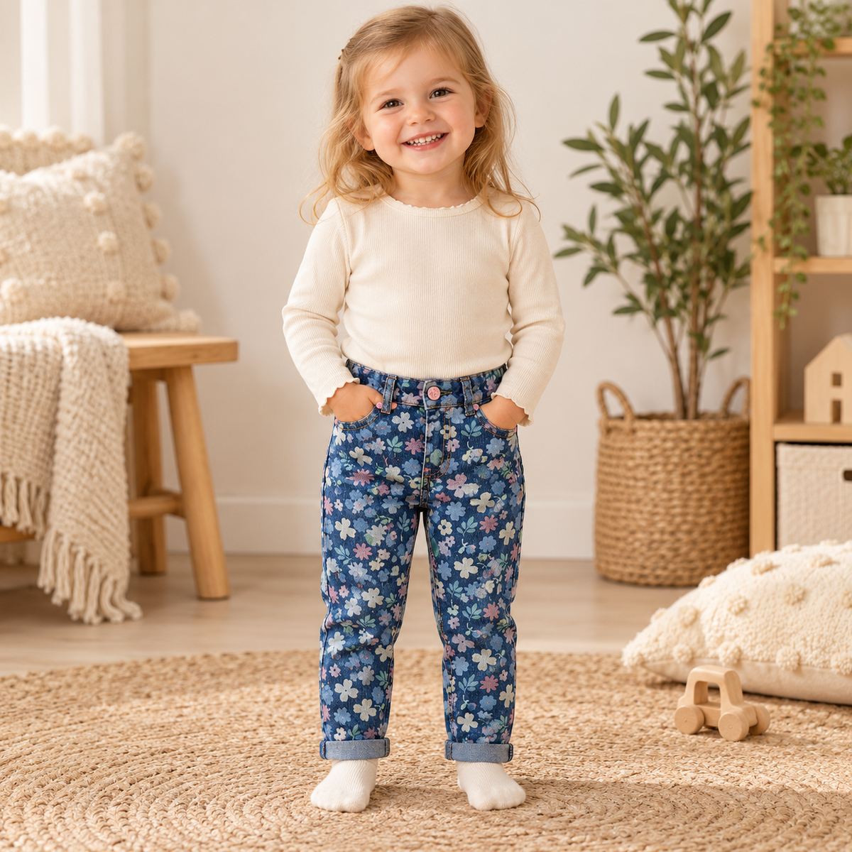 NEXT Blumenjeans für Mädchen 🌸 | Gr. 98