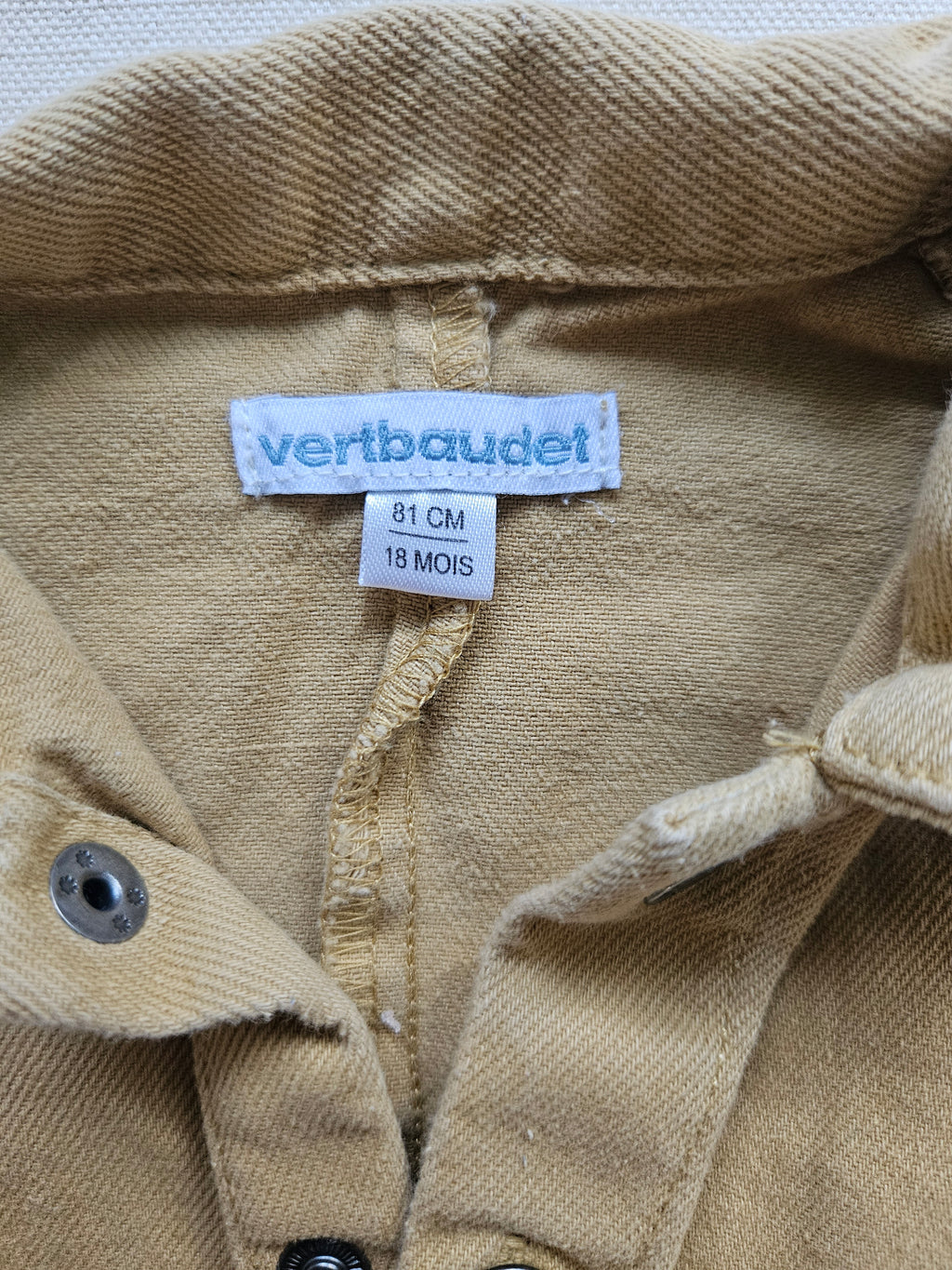 Vertbaudet Overall mit Kragen | Gr. 80