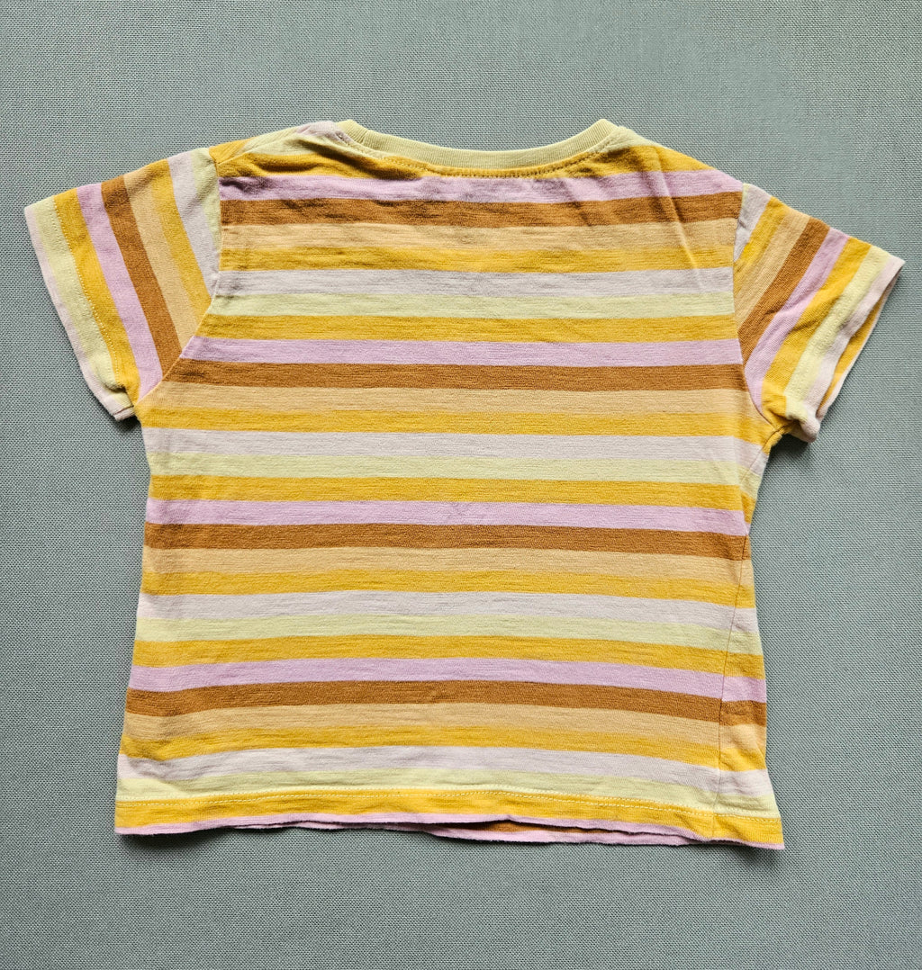 Outfit Jeans-Latzhose + T-Shirt - Größe 86 - NEXT