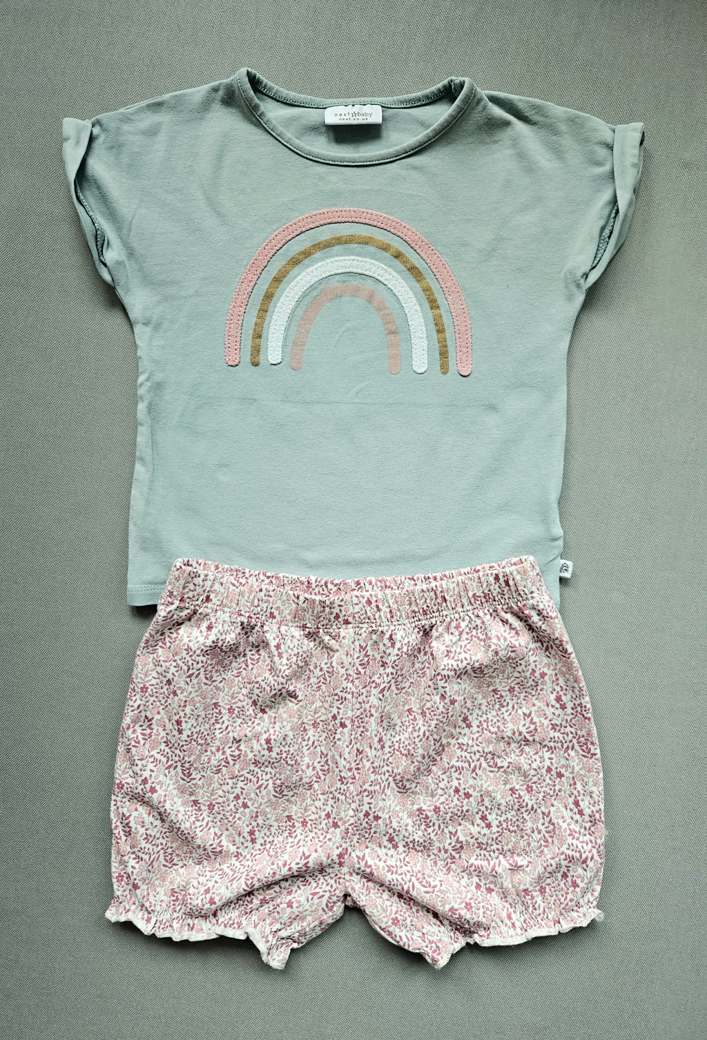 Sommer-Outfit Shorts + T-Shirt - Größe 86 - NEXT