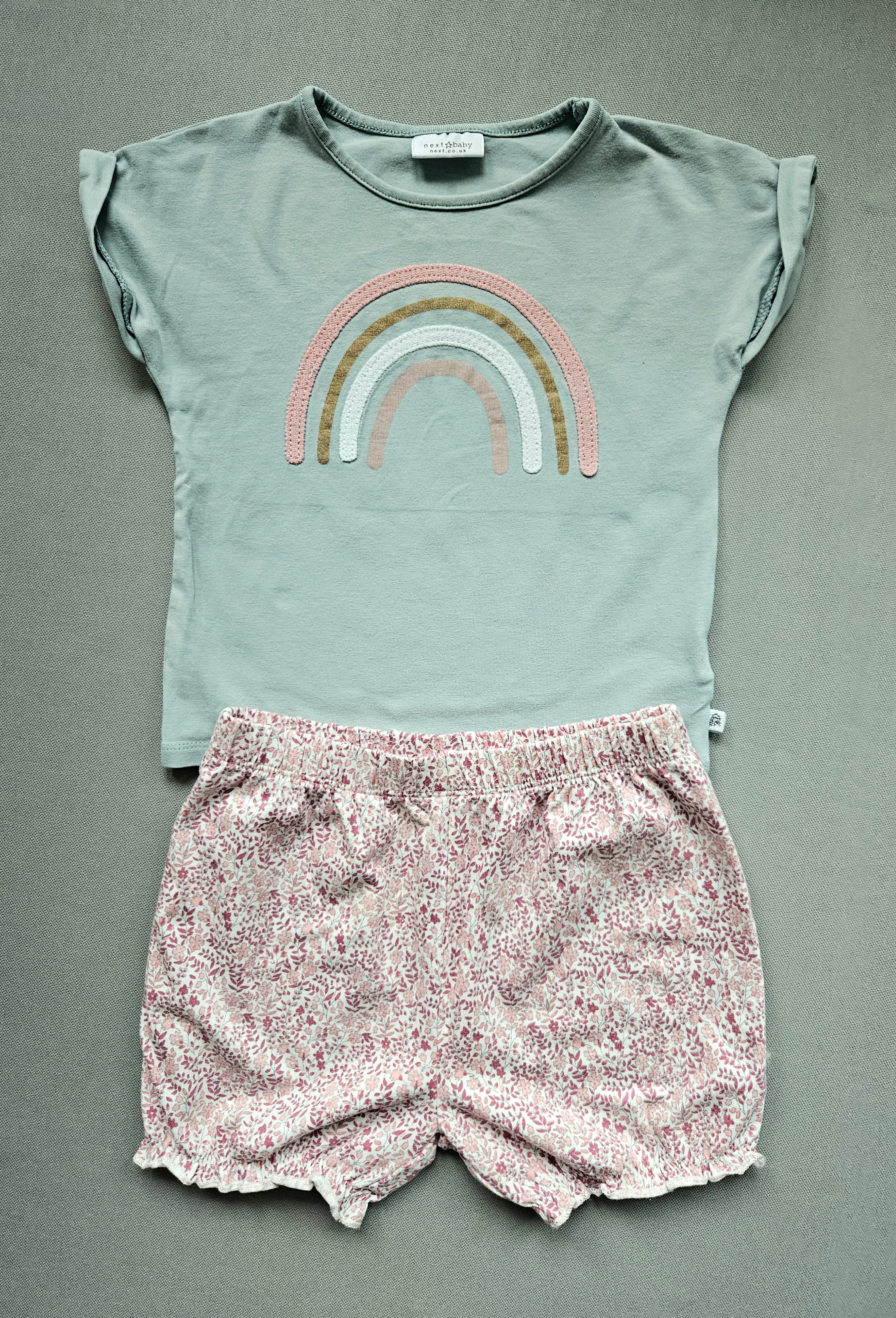 Sommer-Outfit Shorts + T-Shirt - Größe 86 - NEXT