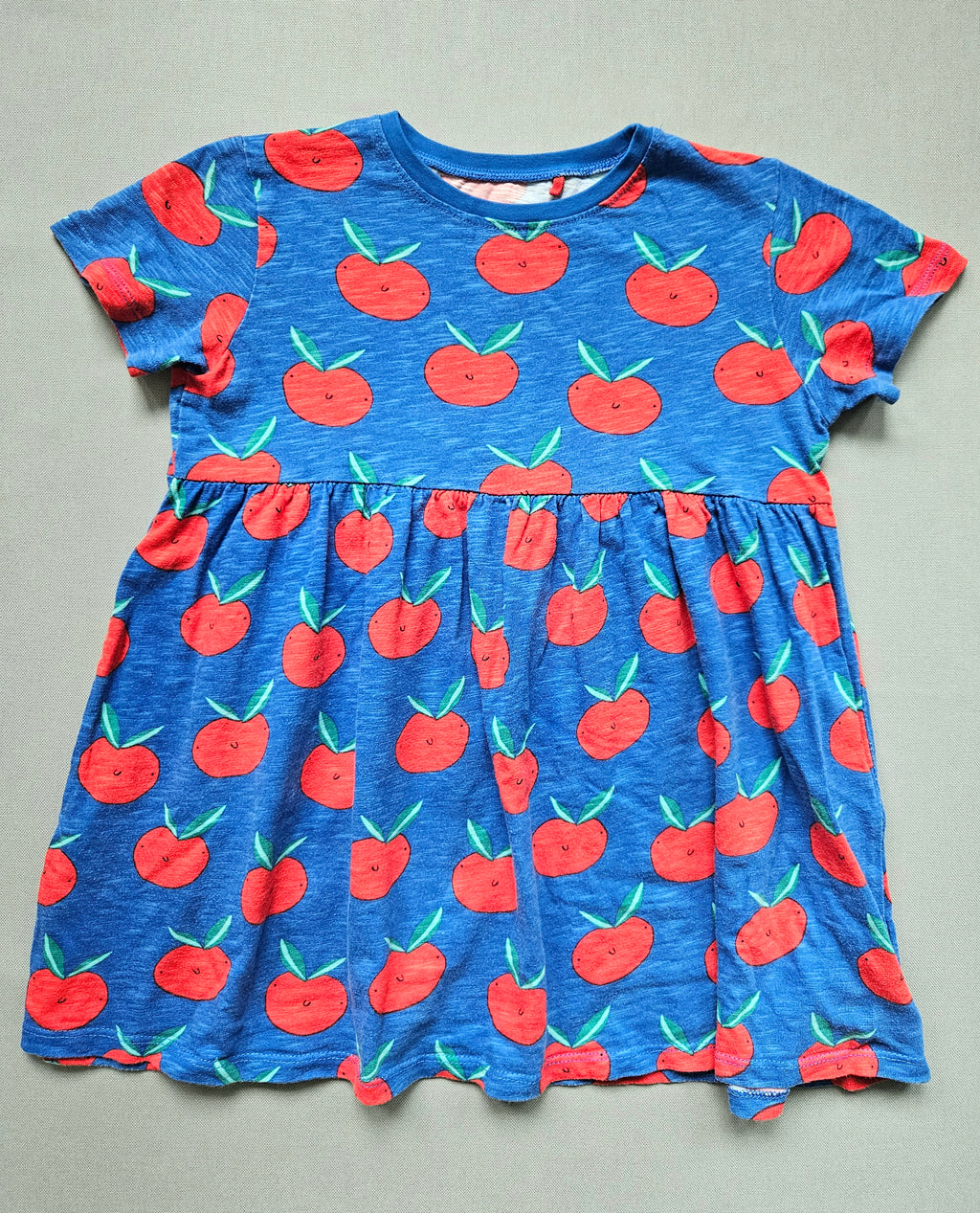 Sommerkleid mit Apfelprint - Größe 110 - NEXT