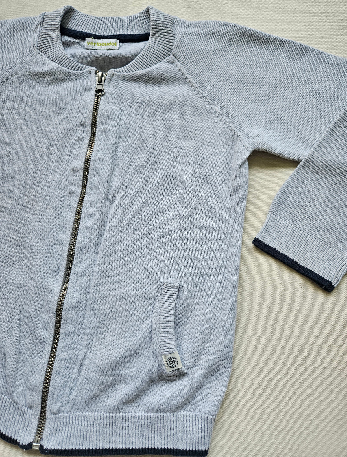 Vertbaudet Strickjacke mit Reißverschluss | Gr. 116