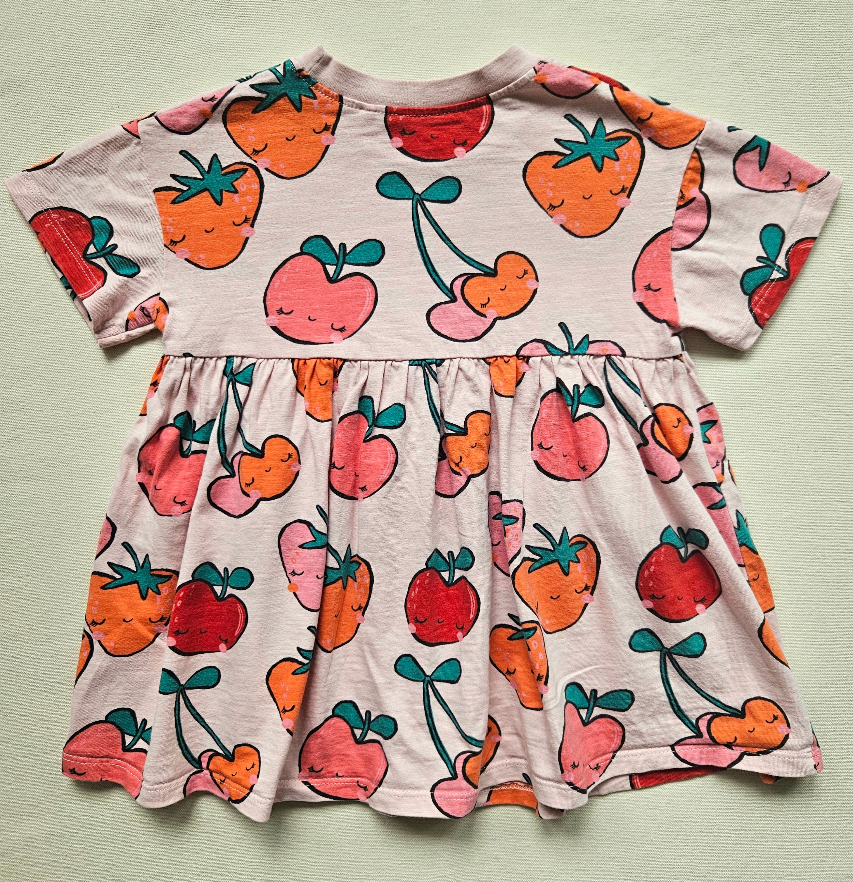 Next Kleid mit fröhlichem Obst-Print 🍒 | Gr. 86