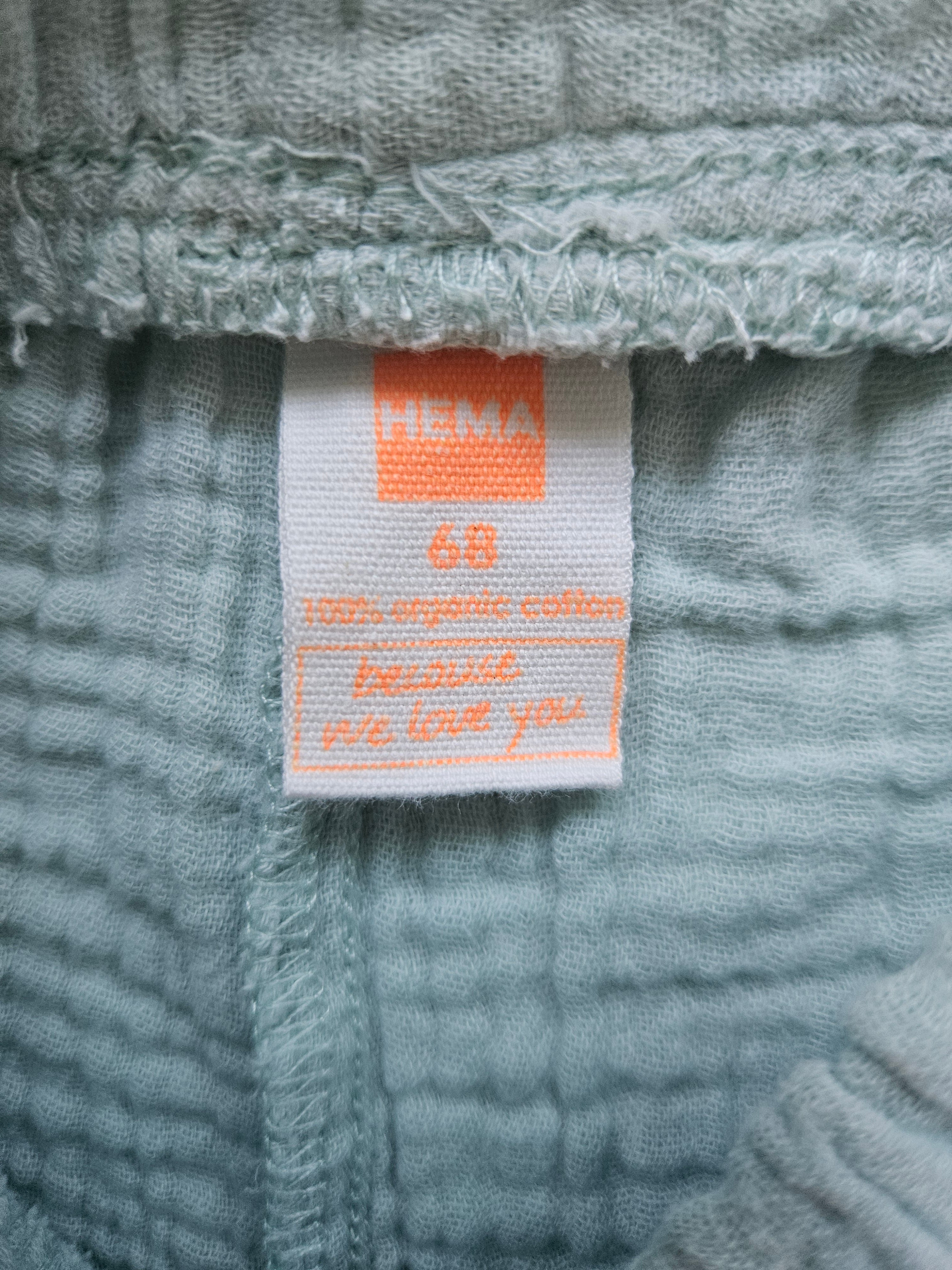Hema Musselin-Set – Shirt & Shorts | Gr. 68