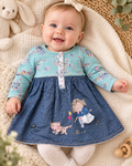 Next Baby Kleid mit Blumen & Applikationen | Gr. 68