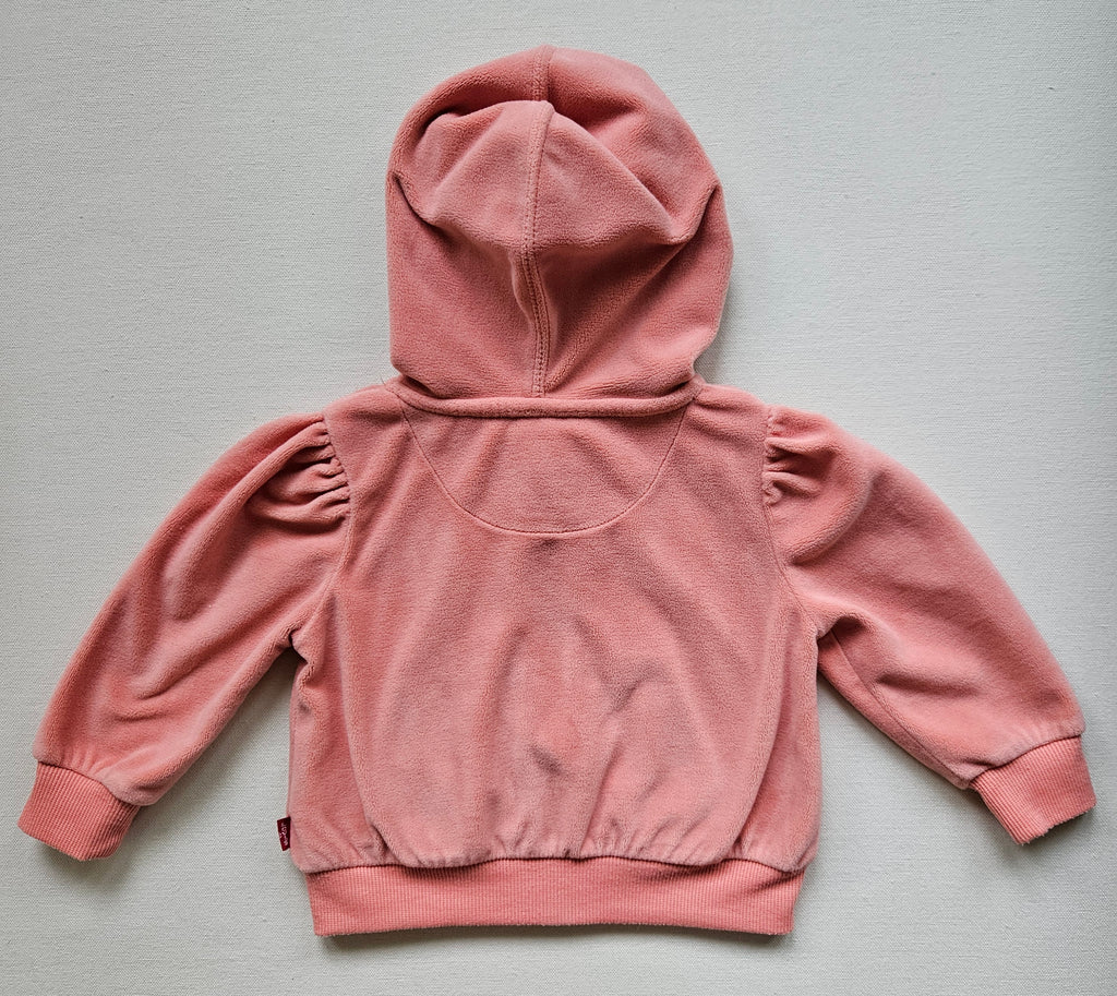 Levi’s Fleecejacke mit Kapuze & Puffärmeln  | Gr. 80