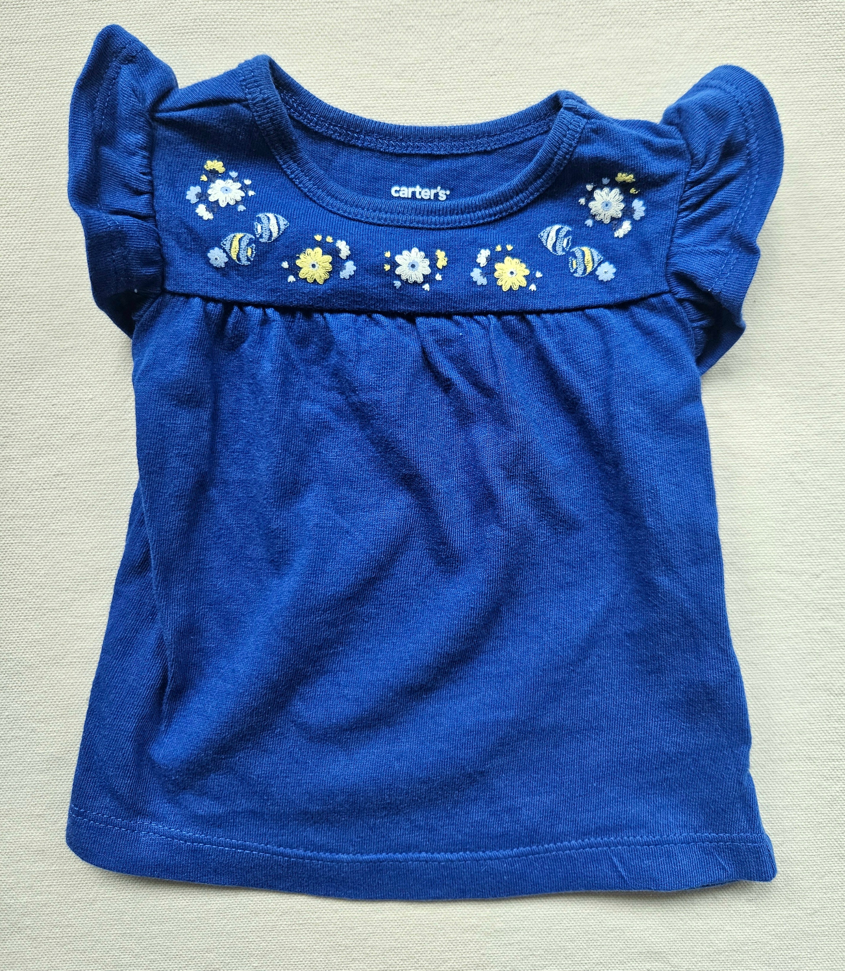 Carter's Sommer-Set mit gestreifter Leinen-Shorts | Gr. 62