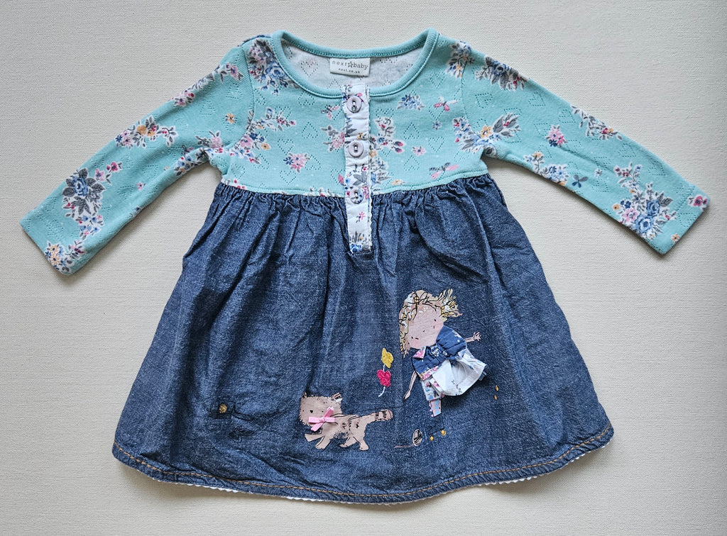 Next Baby Kleid mit Blumen & Applikationen | Gr. 68