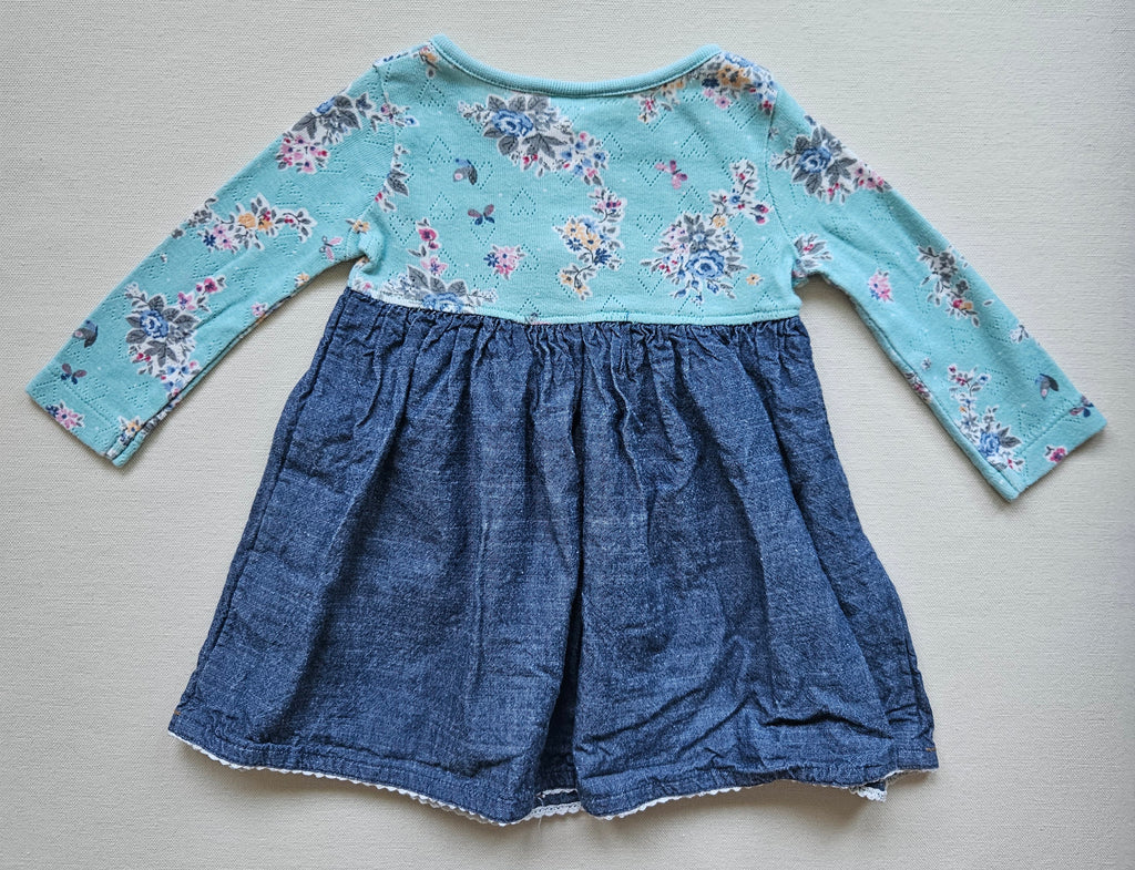Next Baby Kleid mit Blumen & Applikationen | Gr. 68