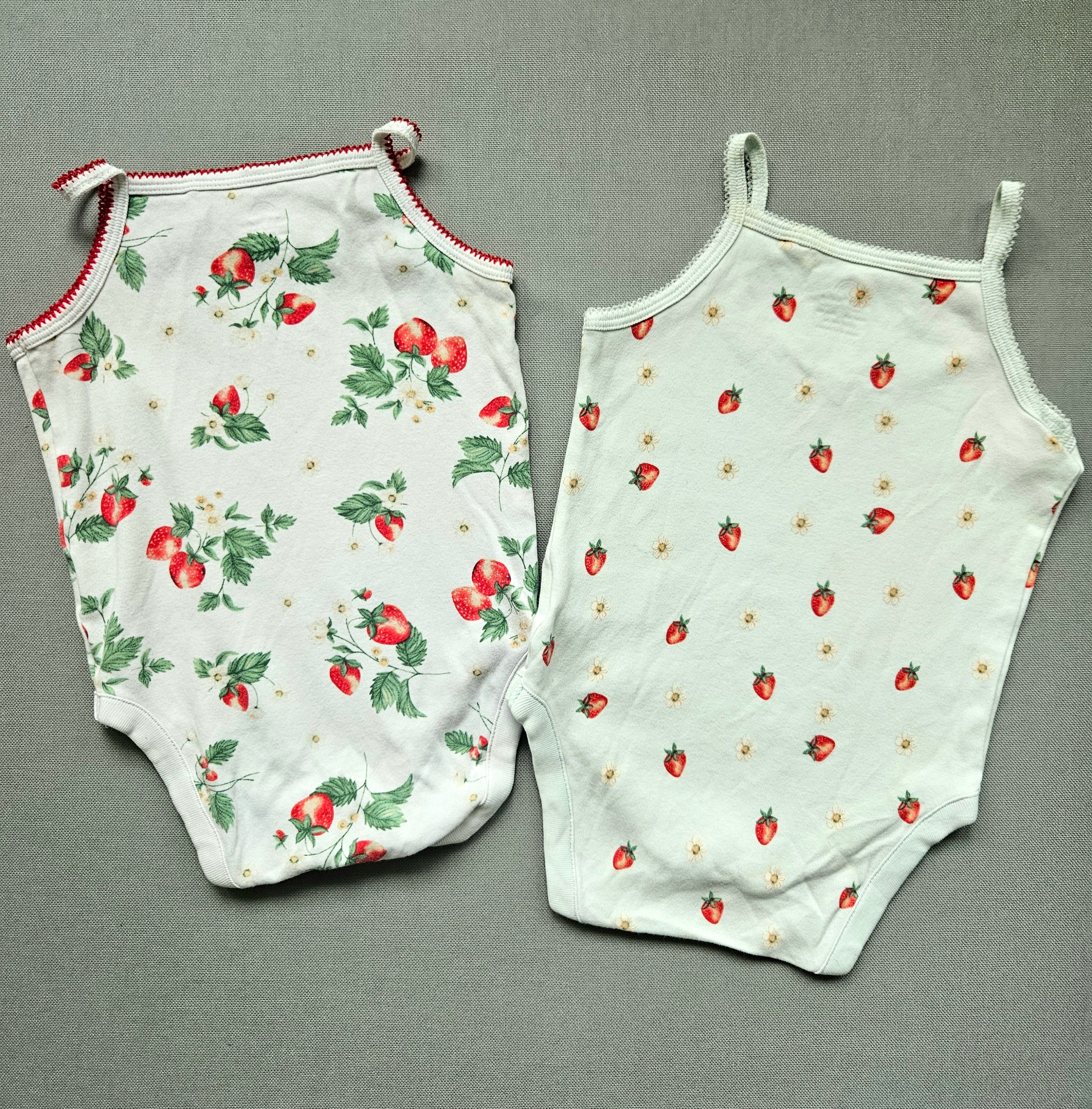 Next 2er Set Trägerbodys Erdbeerprint 🍓 | Gr. 80