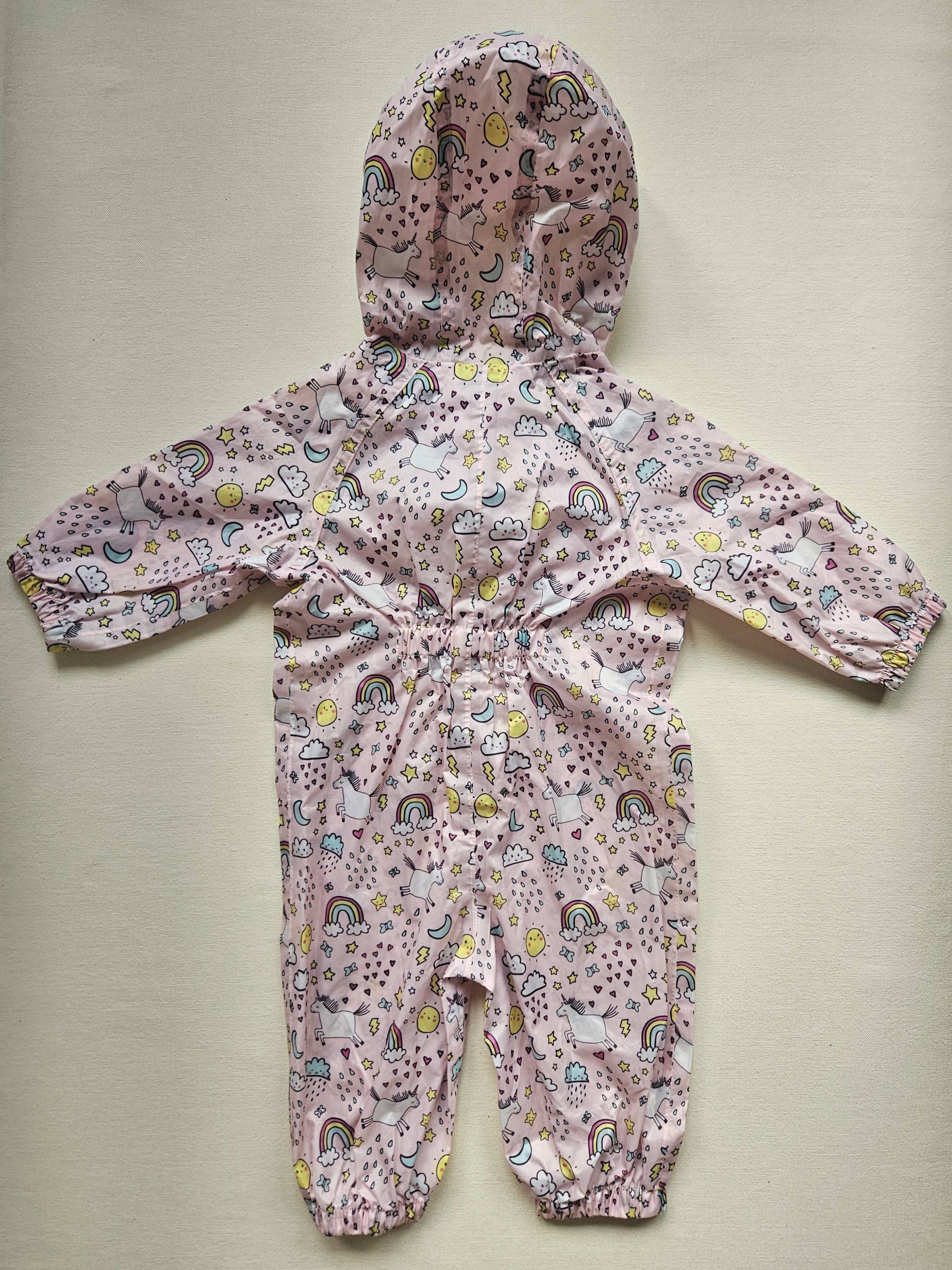 Next Regenoverall mit Einhorn- & Regenbogenprint 🌈🦄 | Gr. 80