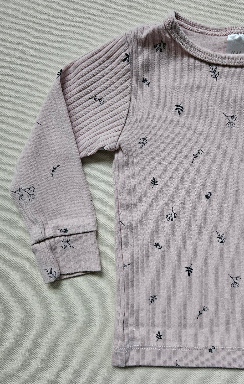 H&M 2-teiliges Ripp-Set mit Blumenprint 🌸 | Gr. 68