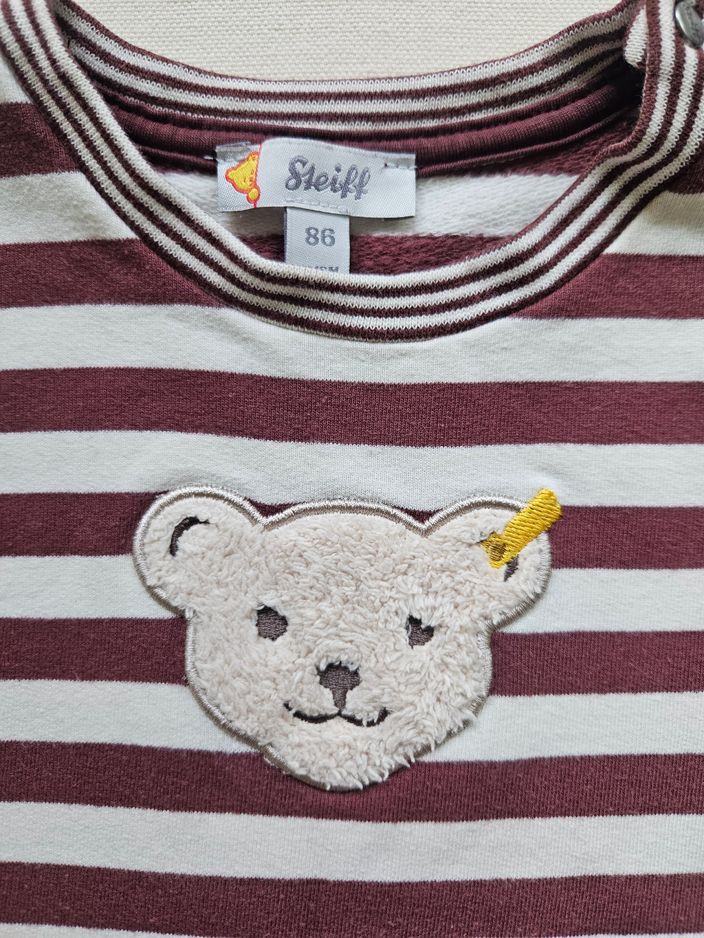 Steiff Langarmshirt mit Teddy-Applikation 🐻 | Gr. 86