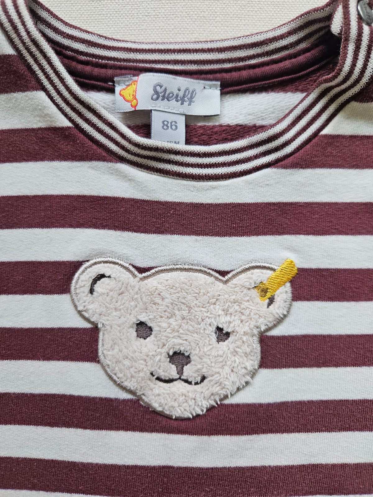 Steiff Langarmshirt mit Teddy-Applikation 🐻 | Gr. 86