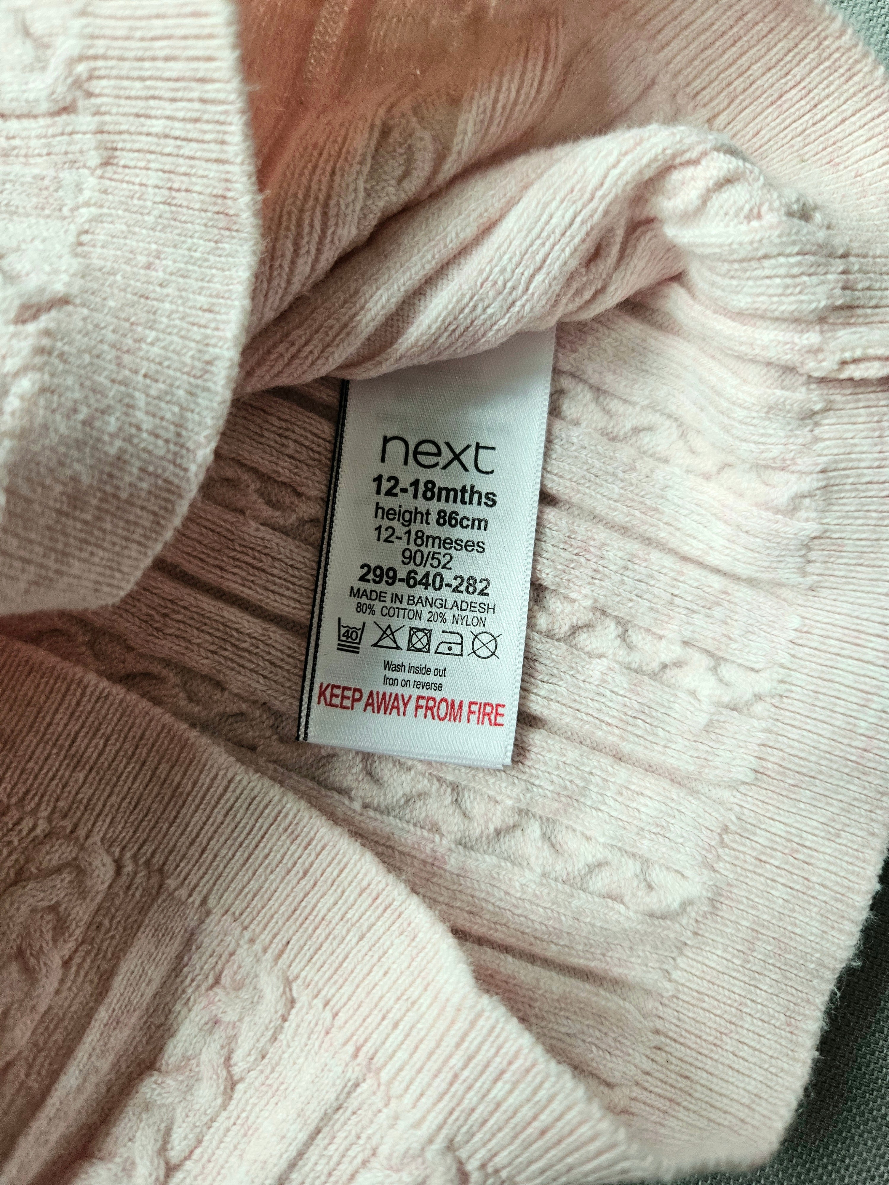 Outfit Strickpullover + Latzkleid - Größe 86 - NEXT