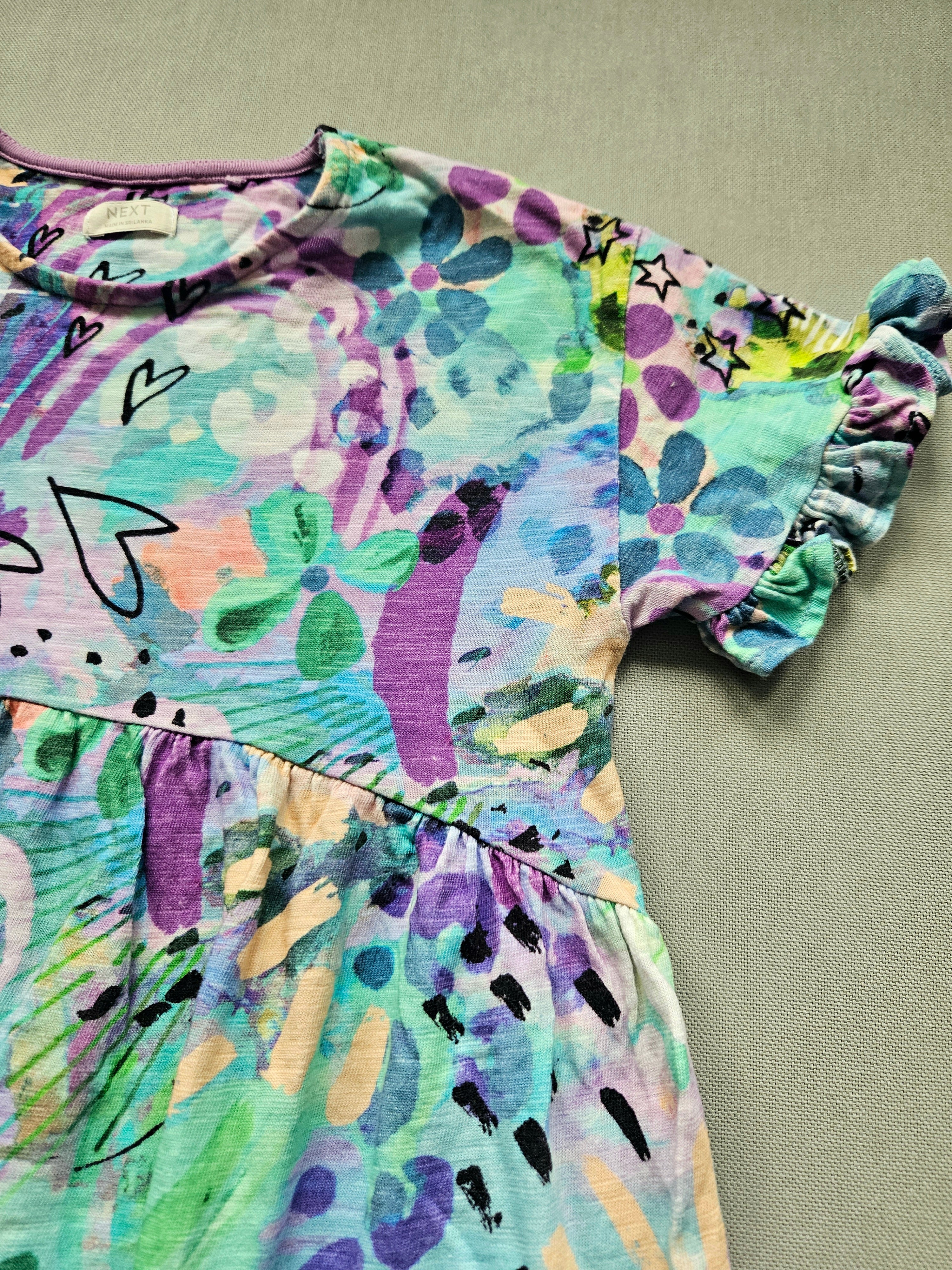 Sommerkleid bunt gemustert – Größe 104 – Next