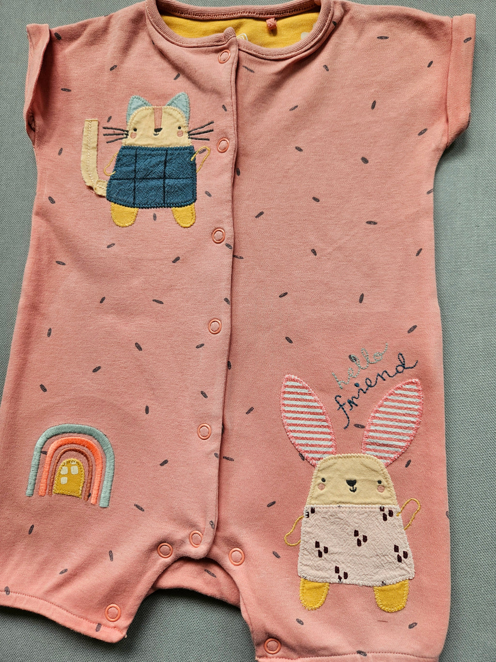 Next Romper mit Tier-Applikationen 🐰 | Gr. 74