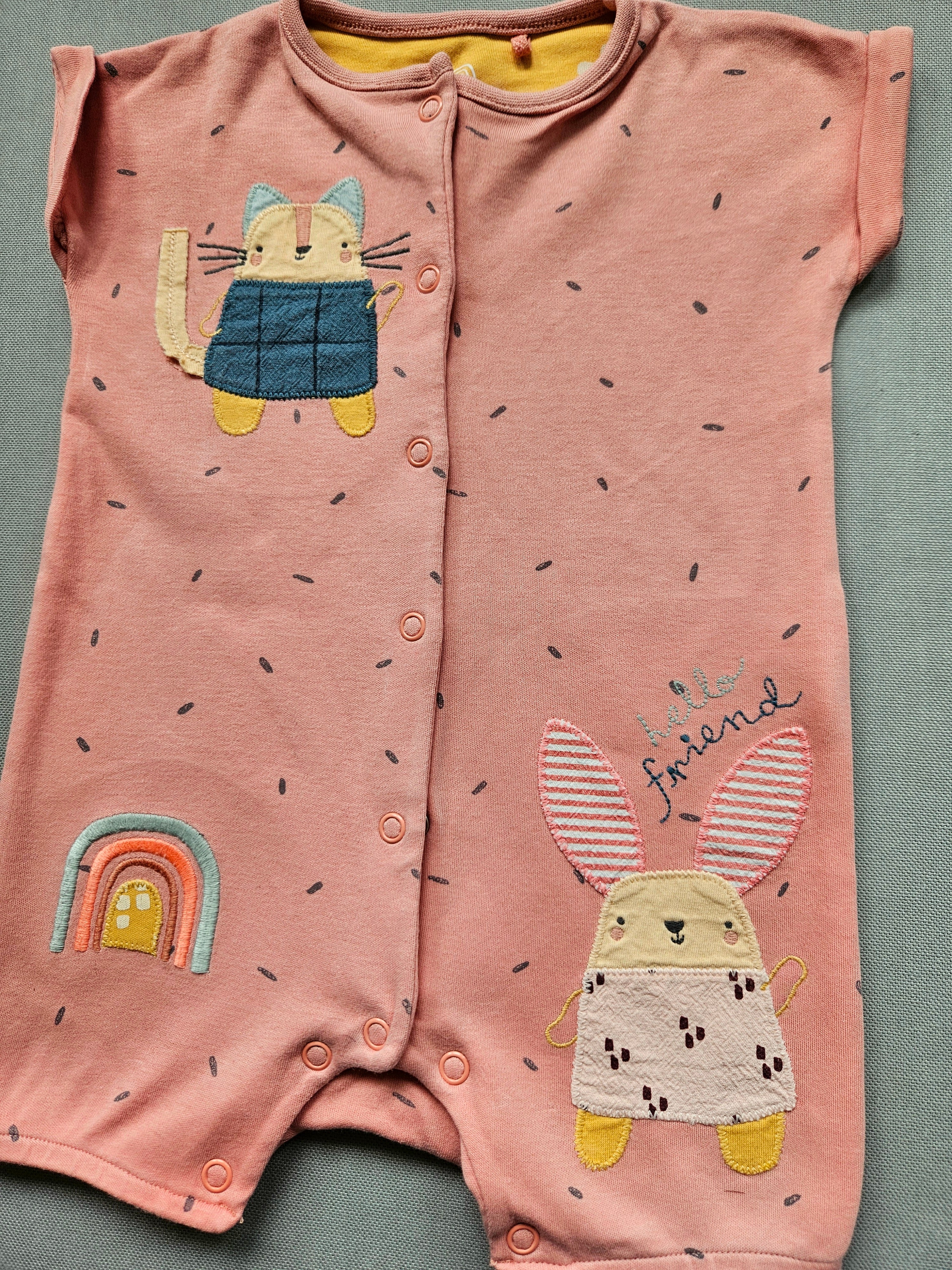 Next Romper mit Tier-Applikationen 🐰 | Gr. 74