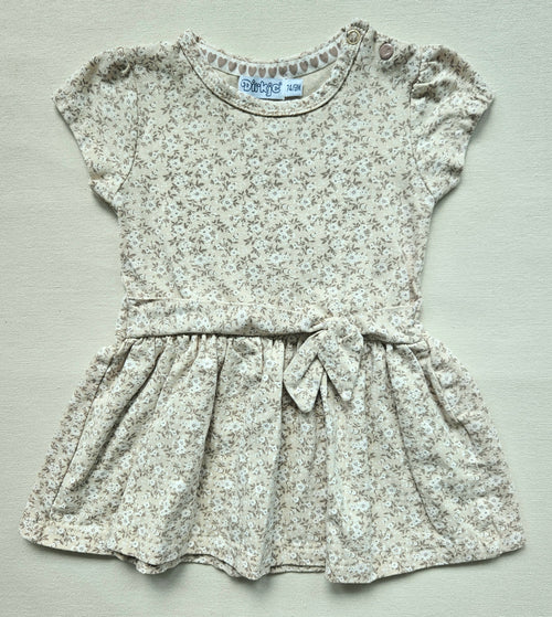 Dirkje Kleid mit Blumenmuster & Schleife | Gr. 74