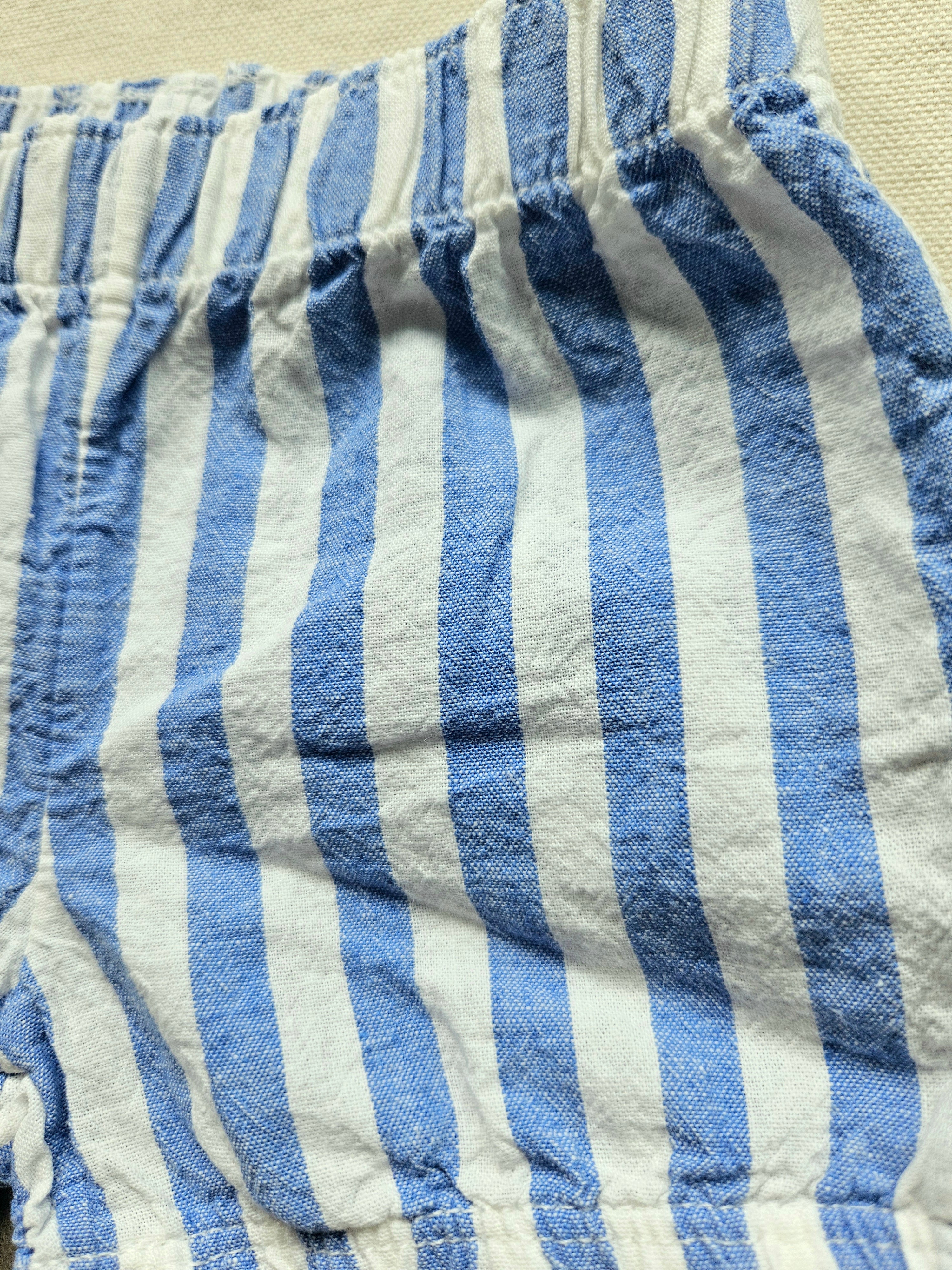 Carter's Sommer-Set mit gestreifter Leinen-Shorts | Gr. 62
