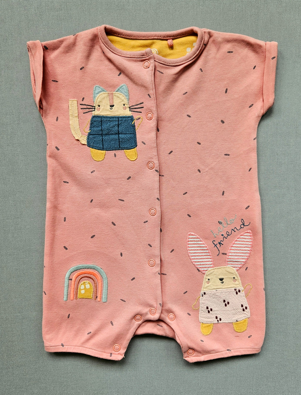 Next Romper mit Tier-Applikationen 🐰 | Gr. 74