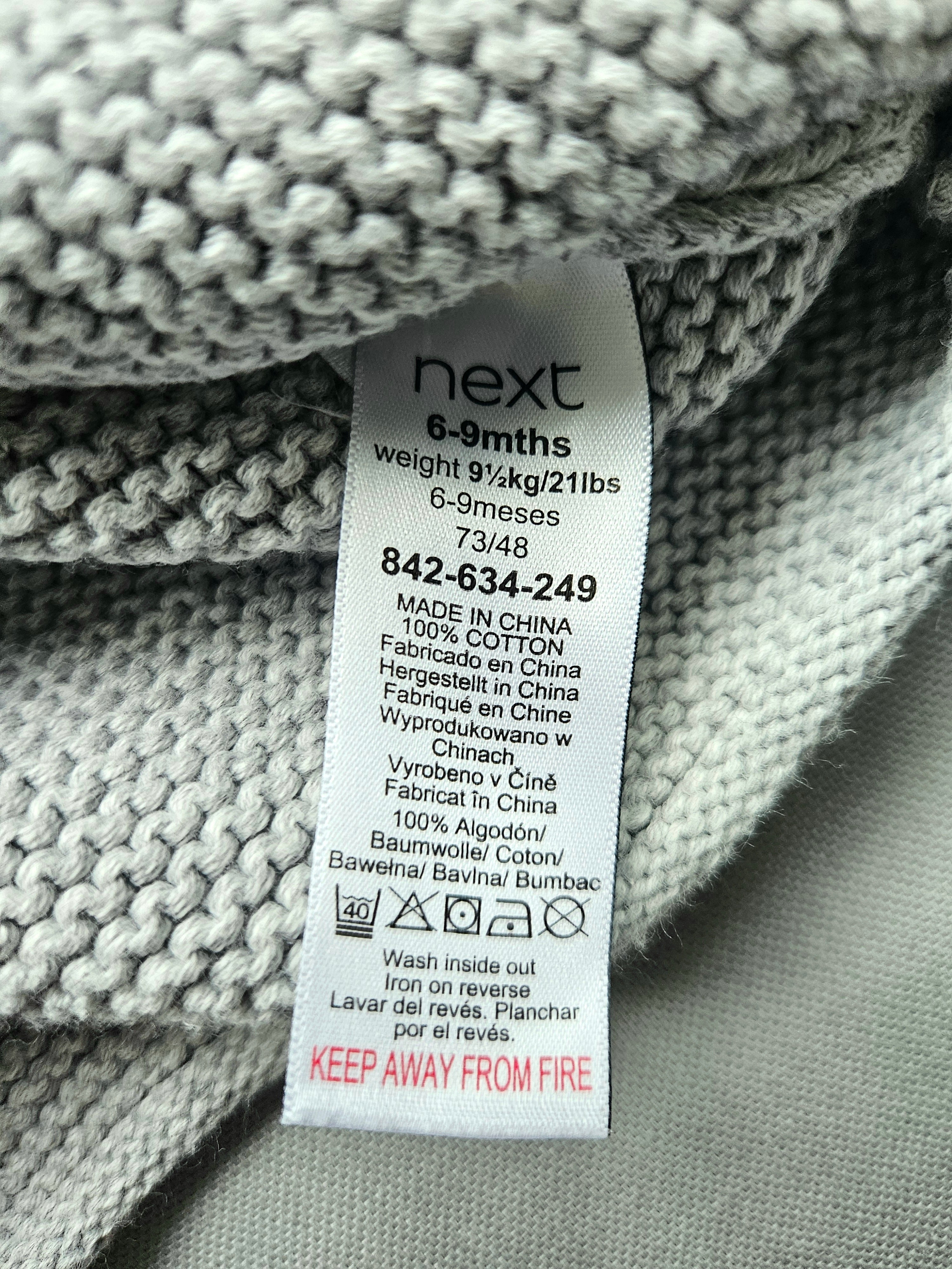 Next Strickjacke mit Öhrchen-Kapuze | Gr. 74