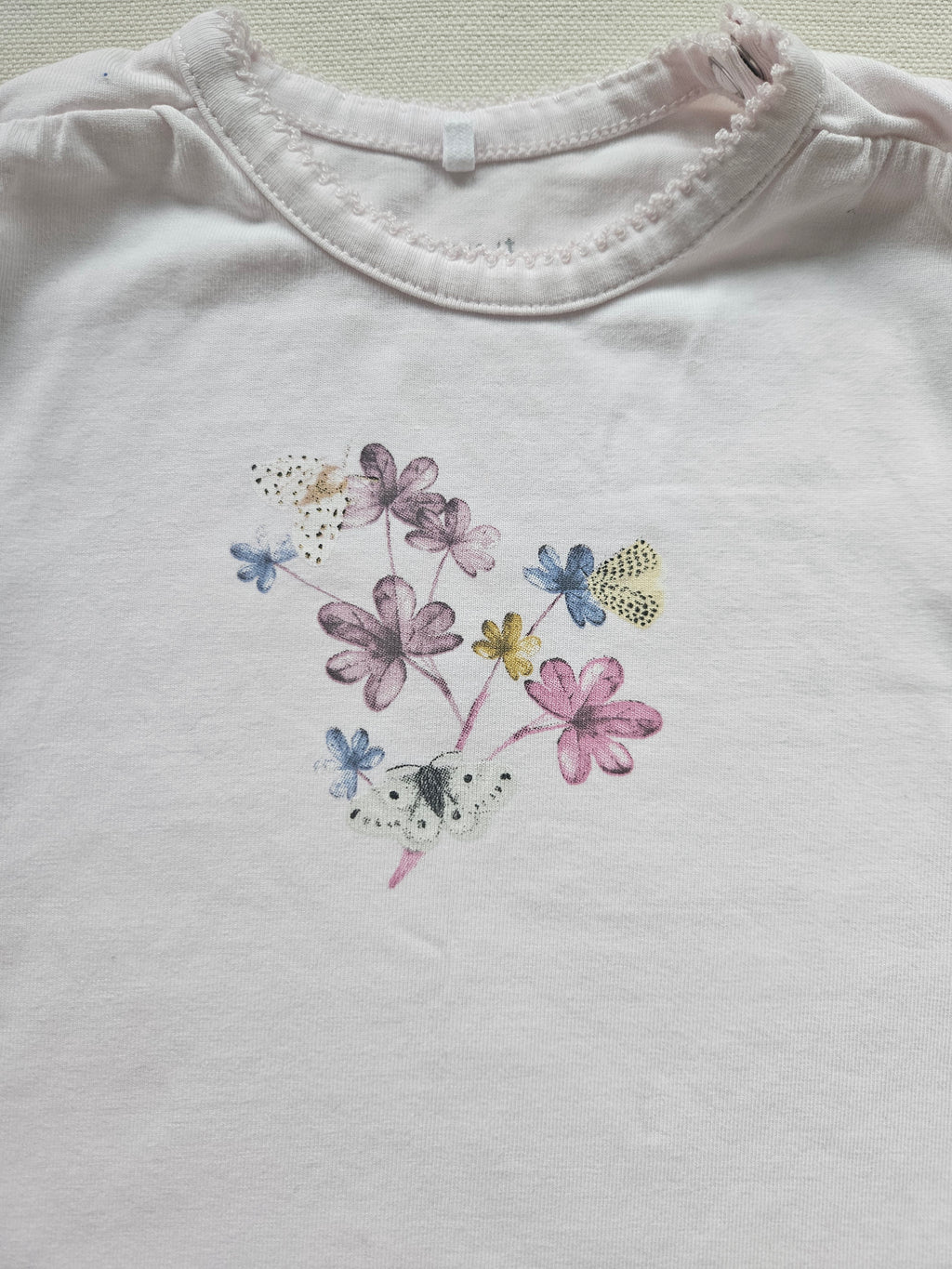Name It Langarmshirt mit Blumenmotiv | Gr. 68