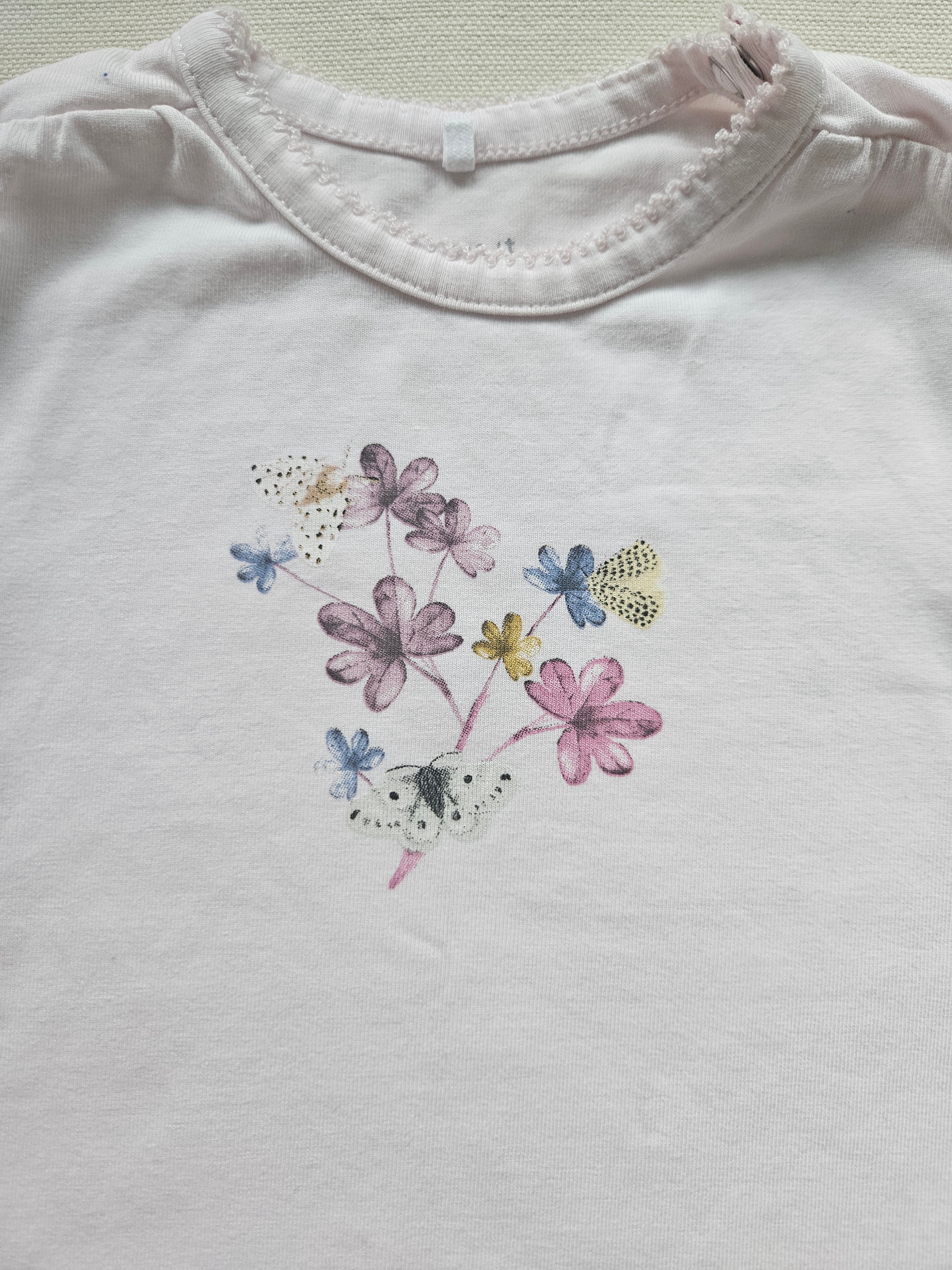 Name It Langarmshirt mit Blumenmotiv | Gr. 68