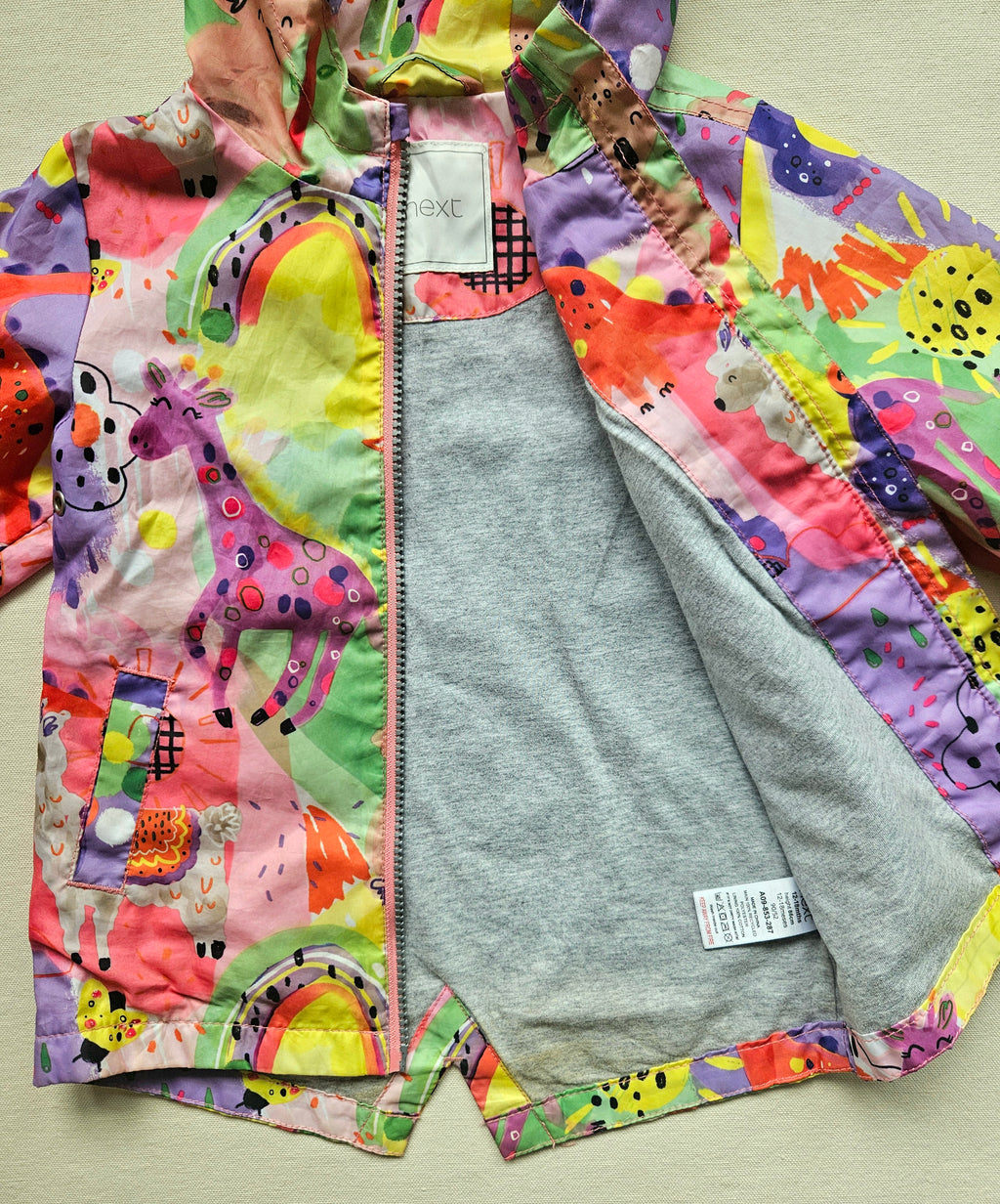 Next Regenbogen & Tiere Übergangsjacke 🌈 | Gr. 86
