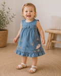 Next Baby Jeanskleid mit Fuchs-Motiv 🦊 | Gr. 86