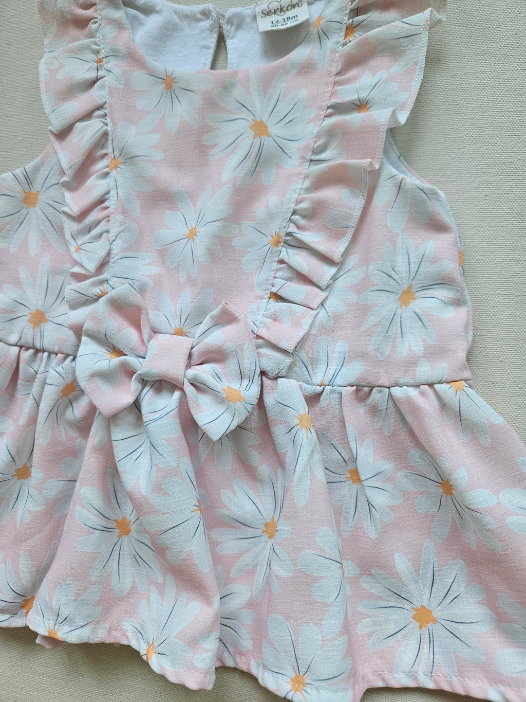 Serkon Blumenkleid mit Schleife 🌼 | Gr. 86