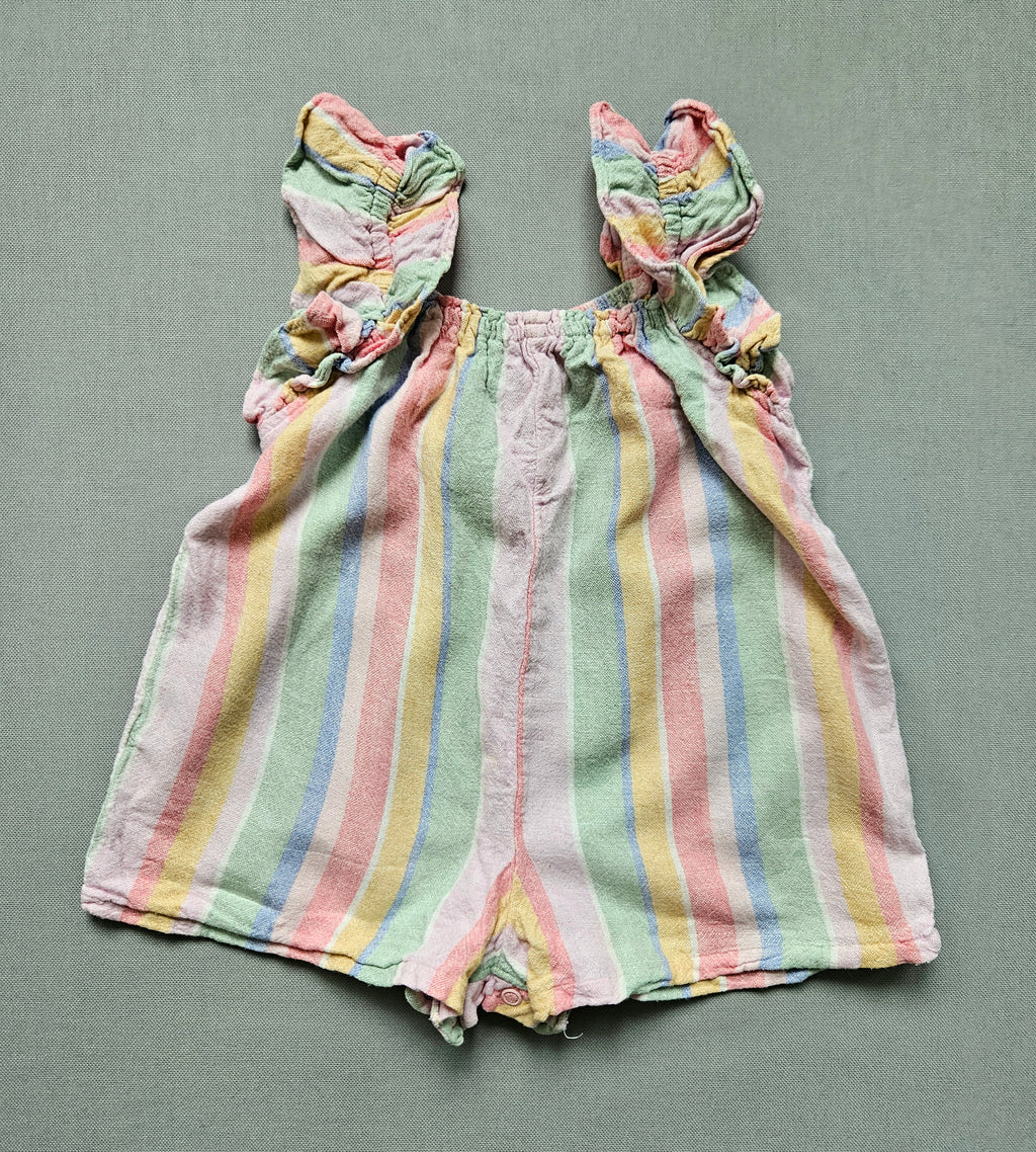 Next Sommer-Romper mit Pastellstreifen | Gr. 74