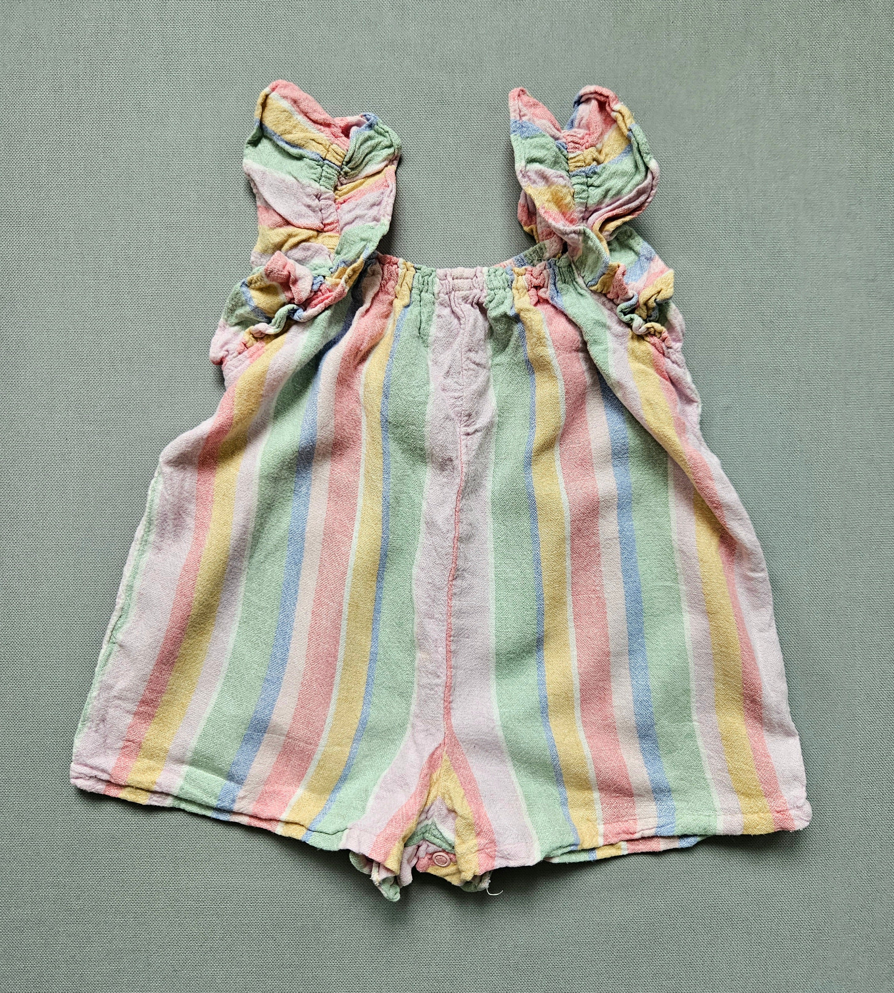 Next Sommer-Romper mit Pastellstreifen | Gr. 74