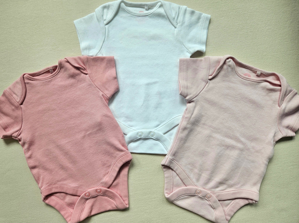 Next Baby 3er-Set Kurzarmbodys | Gr. 56