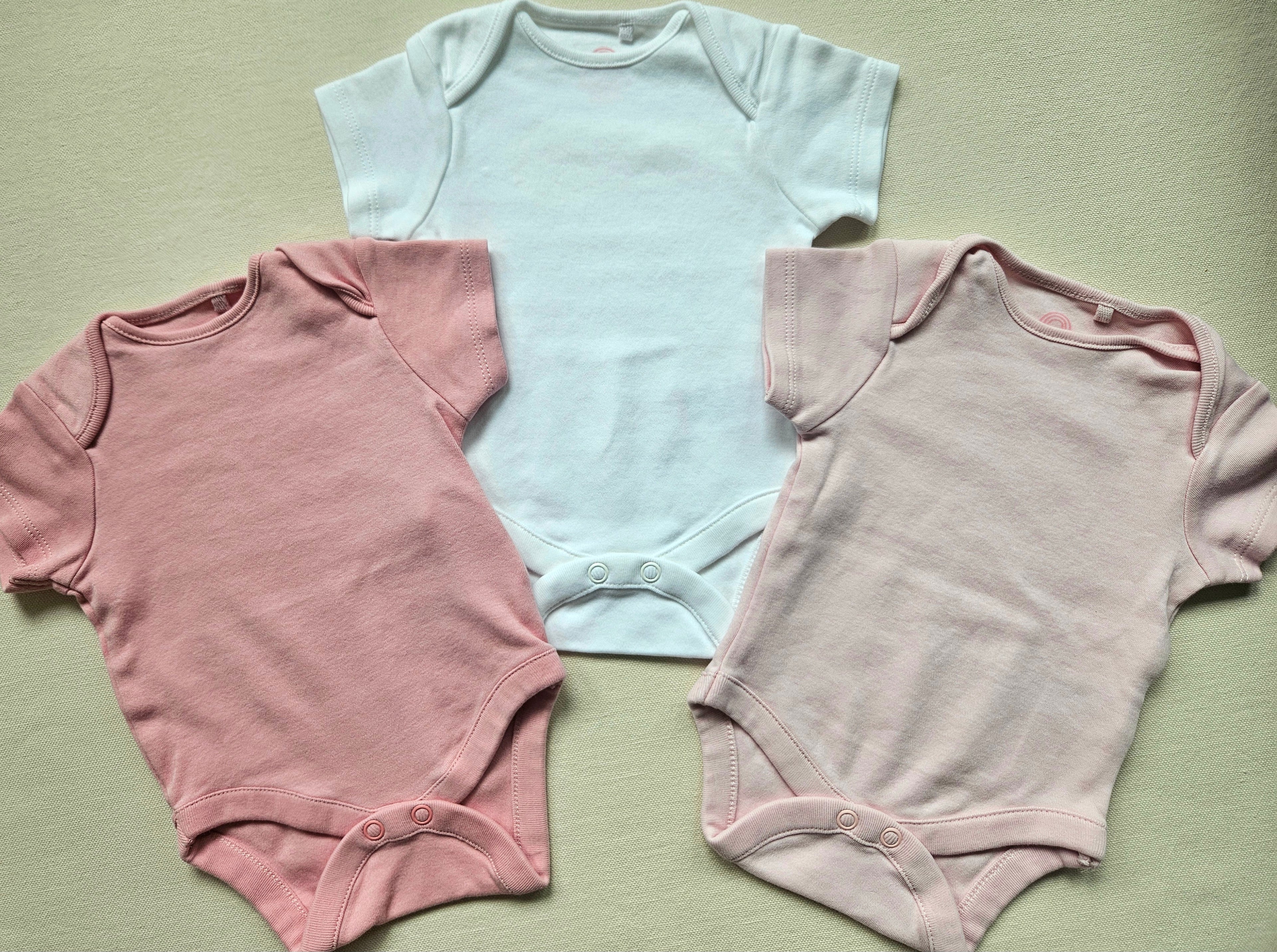 Next Baby 3er-Set Kurzarmbodys | Gr. 56