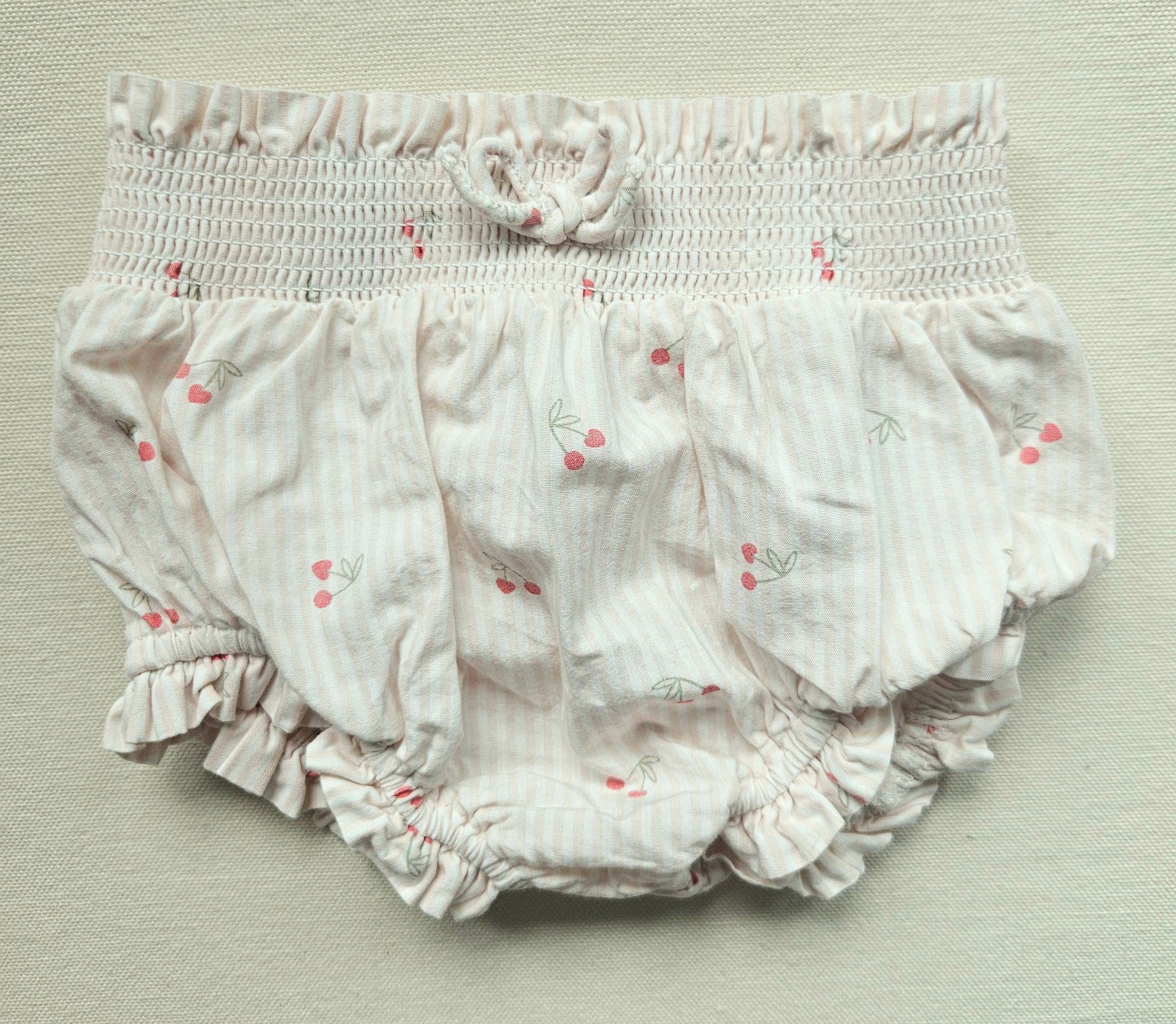 Vertbaudet 3-tlg. Kirsch-Set mit Tunika, Bloomer & Haarband 🍒 | Gr. 71