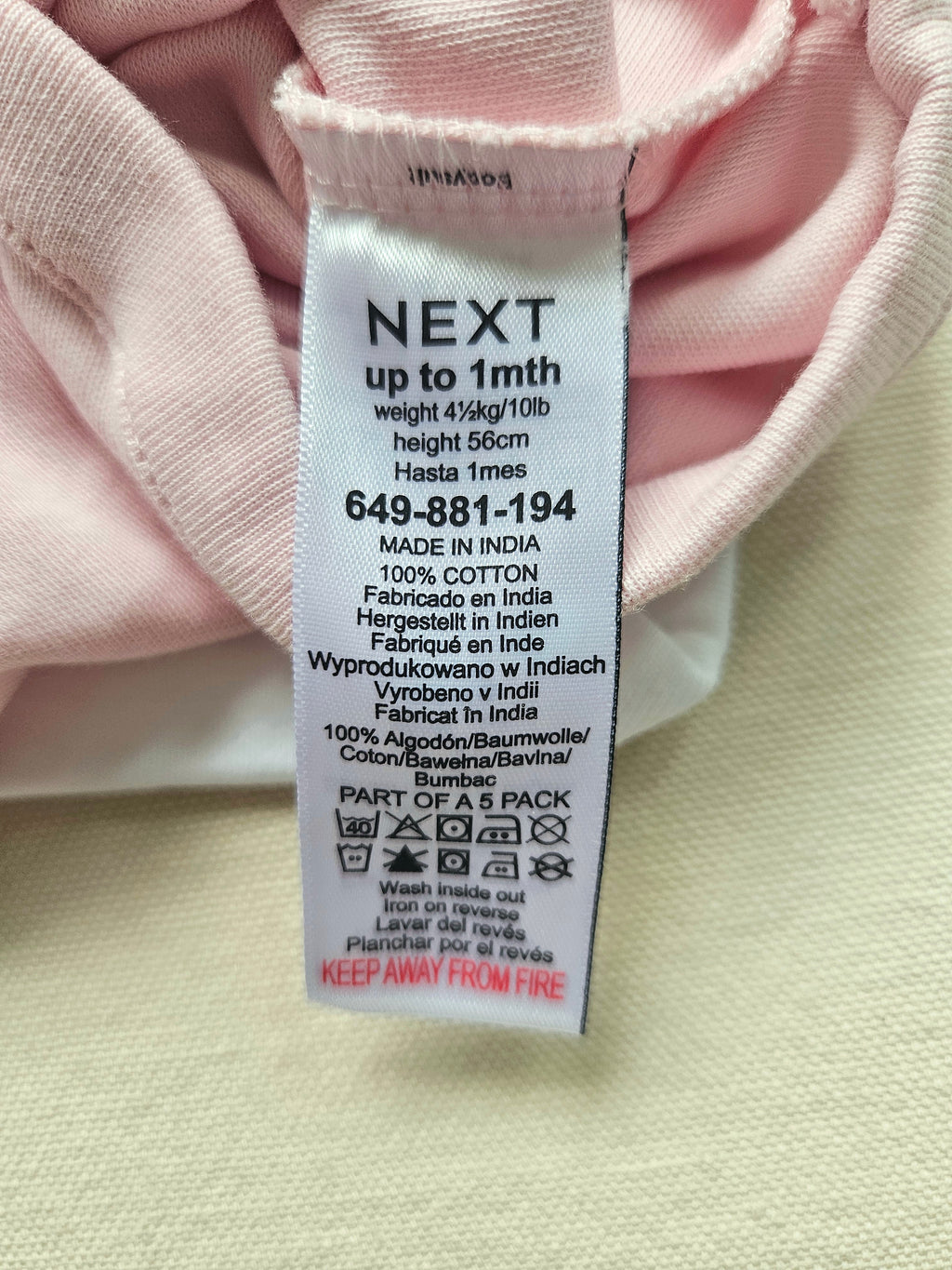 Next Baby 3er-Set Kurzarmbodys | Gr. 56
