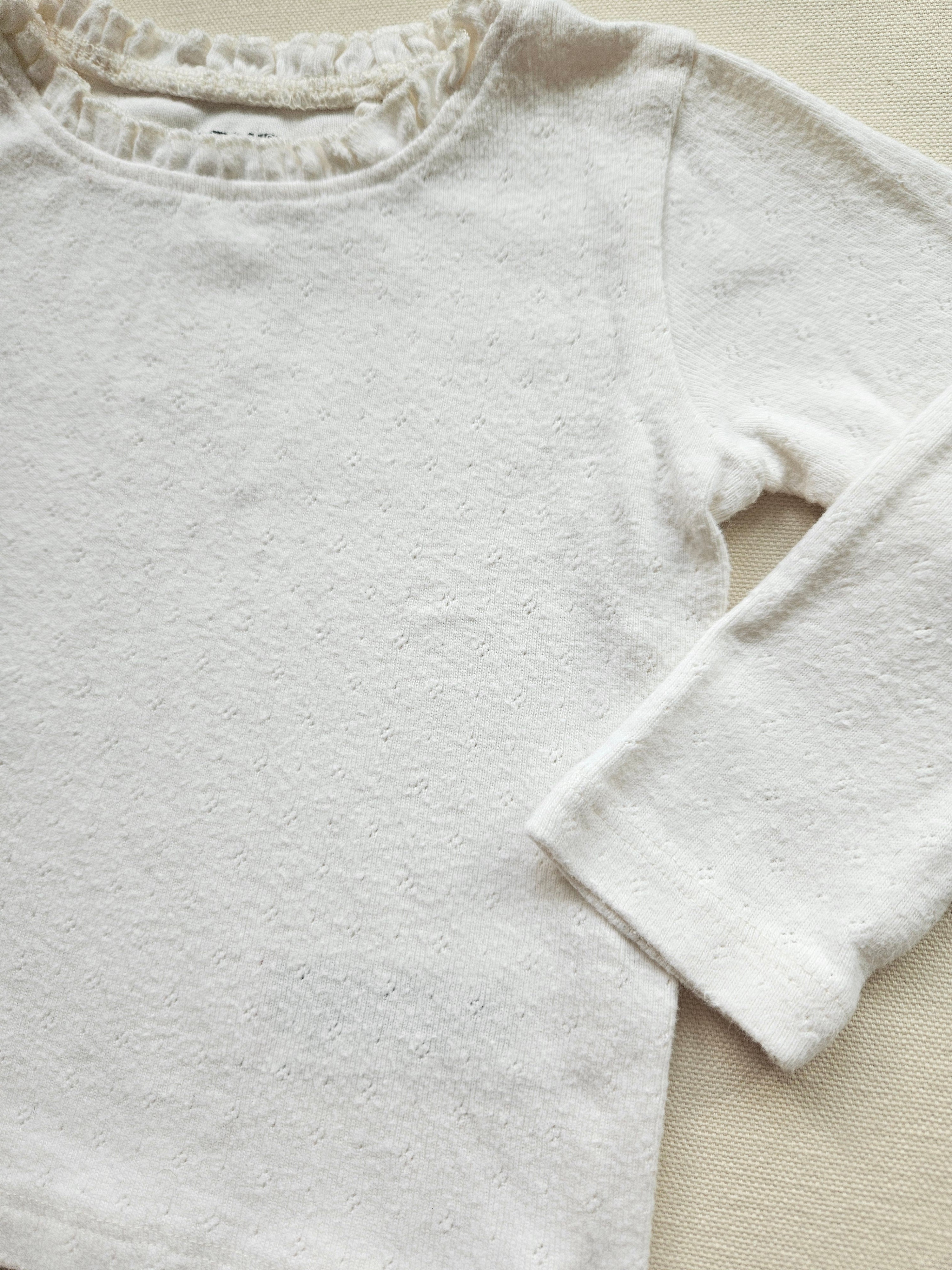 Next Latzoverall mit Hasenmotiv & Langarmshirt 🐇 | Gr. 86