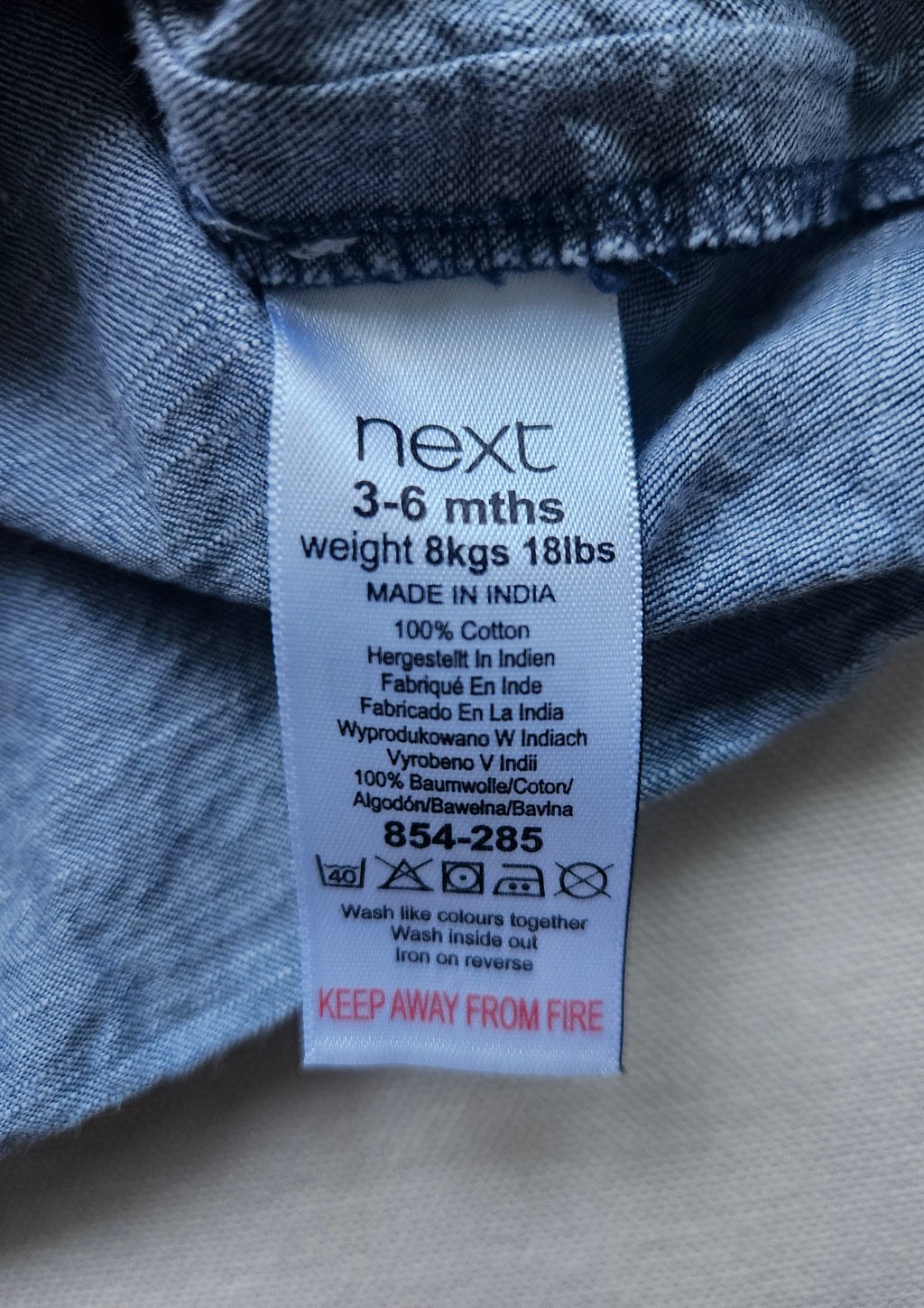Next Baby Kleid mit Blumen & Applikationen | Gr. 68