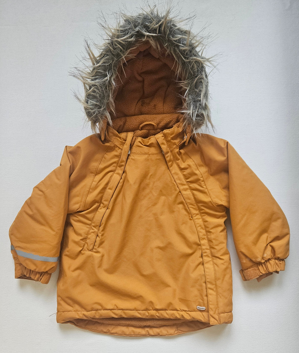 Minymo Winterjacke / Parka senfgelb | Gr. 92