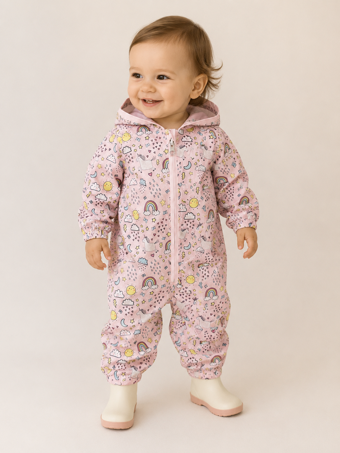 Next Regenoverall mit Einhorn- & Regenbogenprint 🌈🦄 | Gr. 80