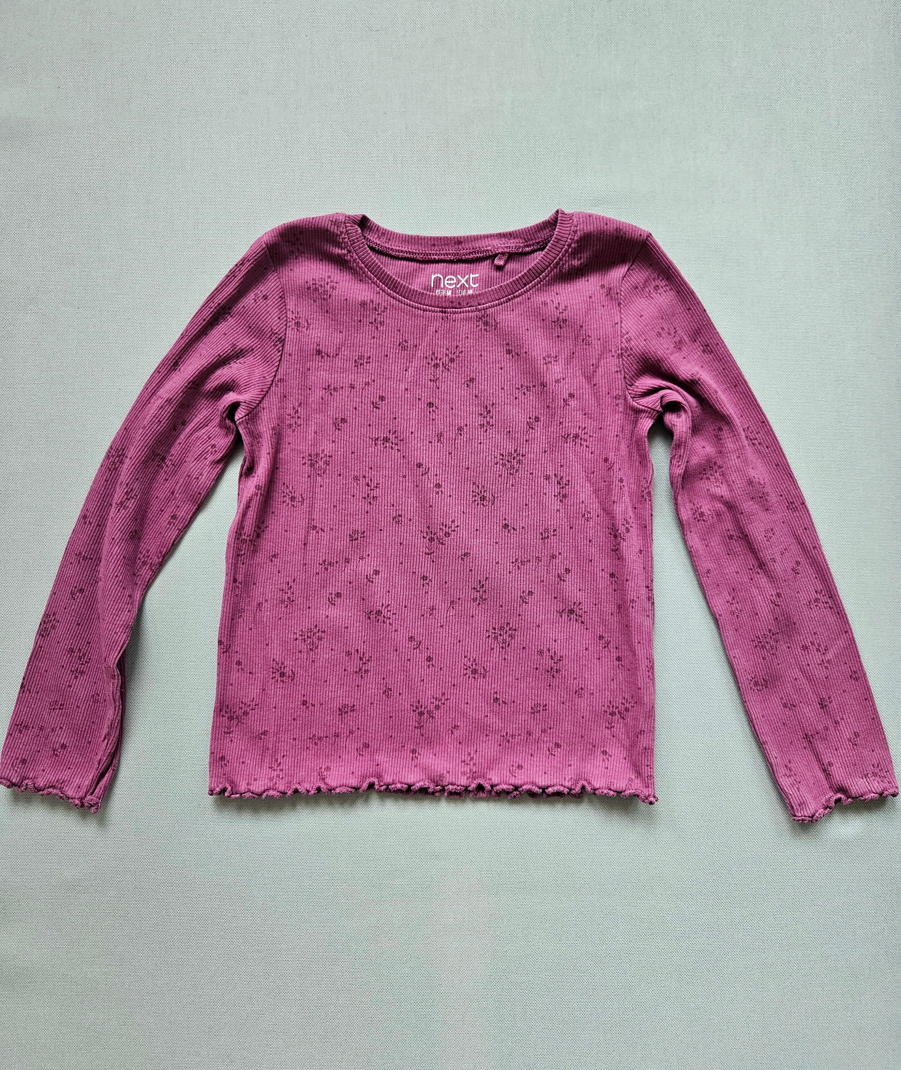 Langarmshirt Rippstoff floral – Gr. 104 – NEXT