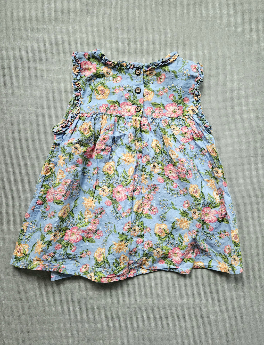Sommer Tunika Blumen hellblau – Gr. 104 – NEXT