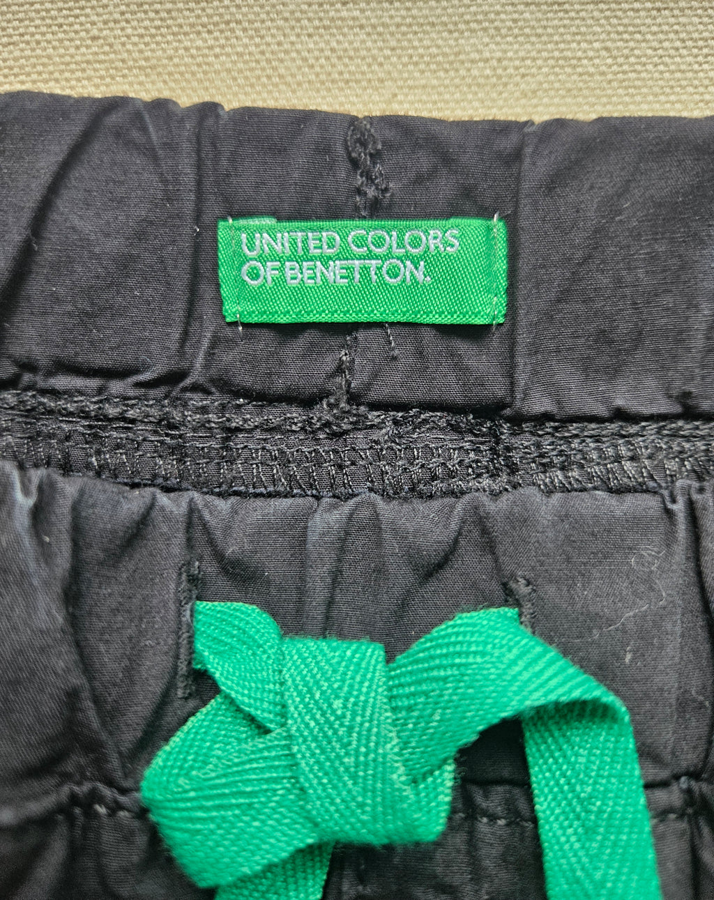 Benetton Shorts mit Logo Schwarz | Gr. 90