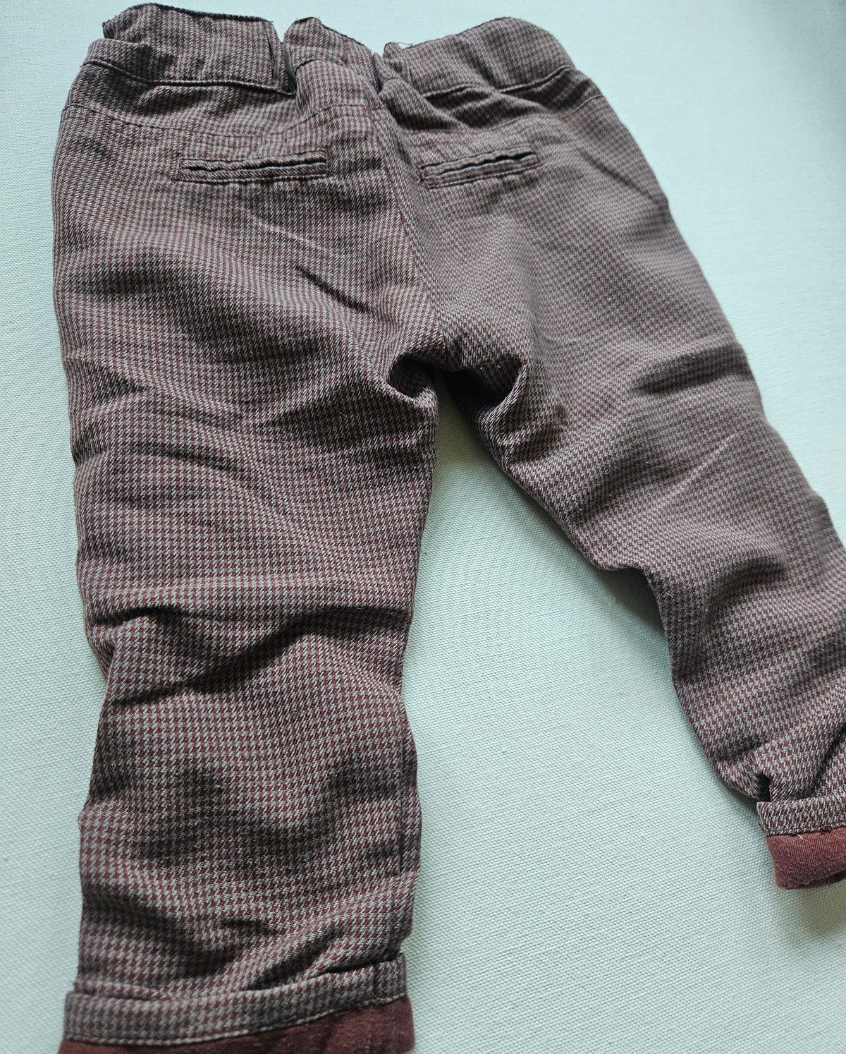 ZARA Baby Stoffhose mit Hahnentrittmuster | Gr. 82