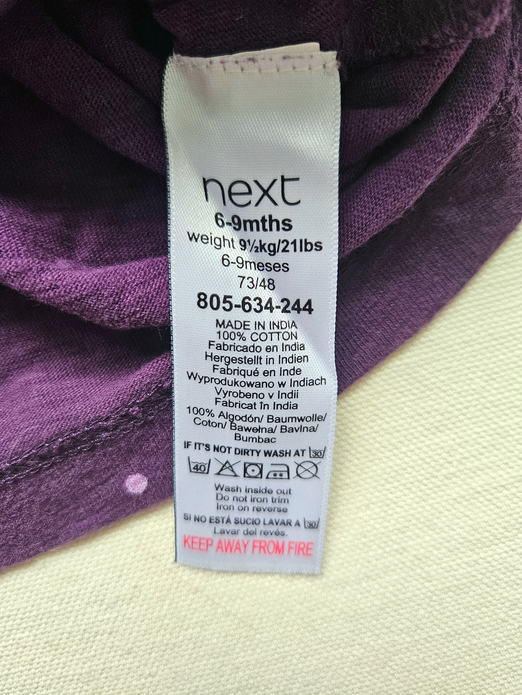 Next Outfit-Set mit bestickter Bluse & Hema Hose | Gr. 74