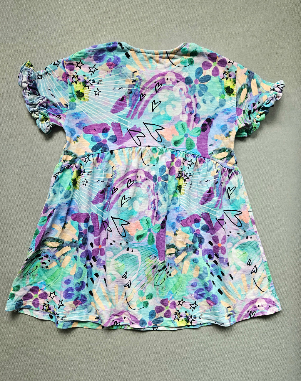 Sommerkleid bunt gemustert – Größe 104 – Next