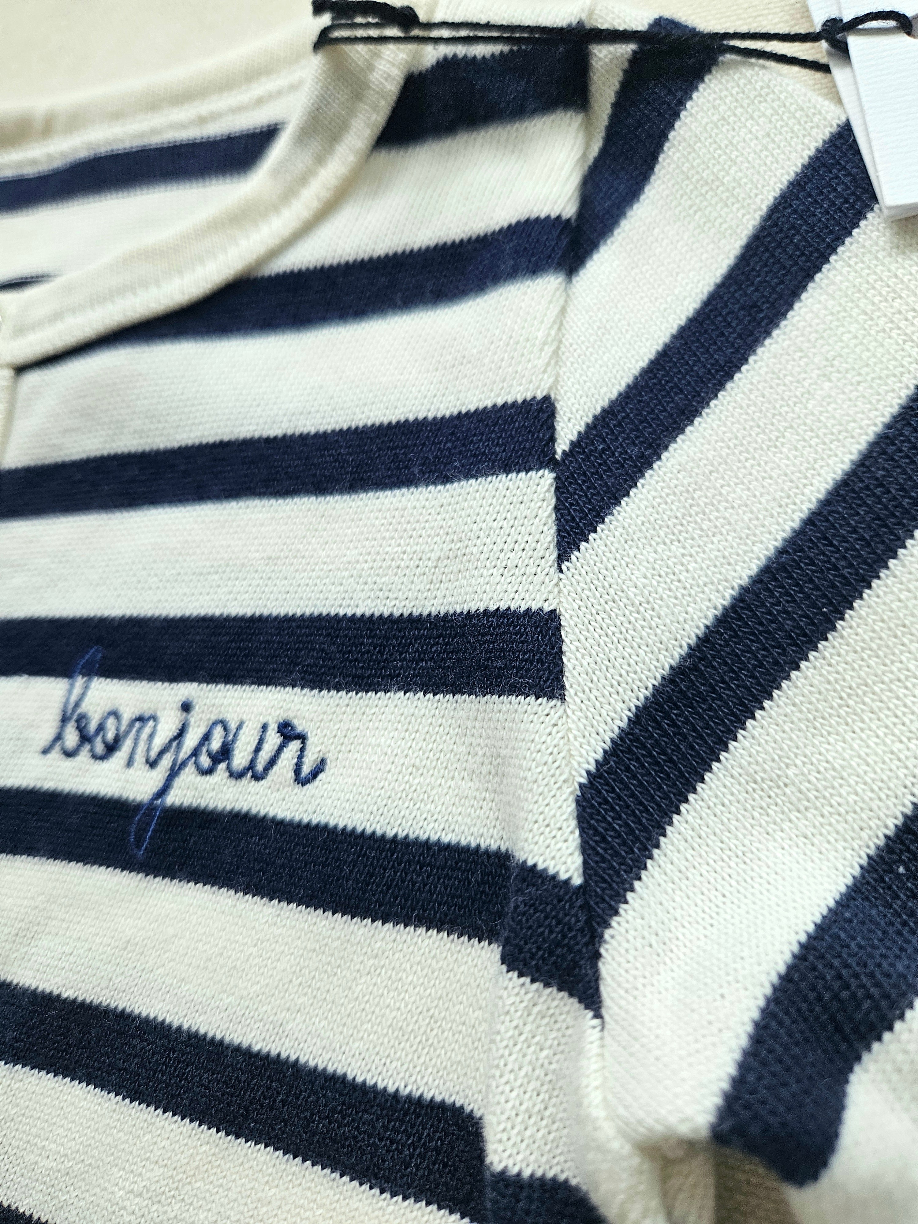 Maison Labiche Paris Strampler "Bonjour" | Gr. 80 | Neu mit Etikett