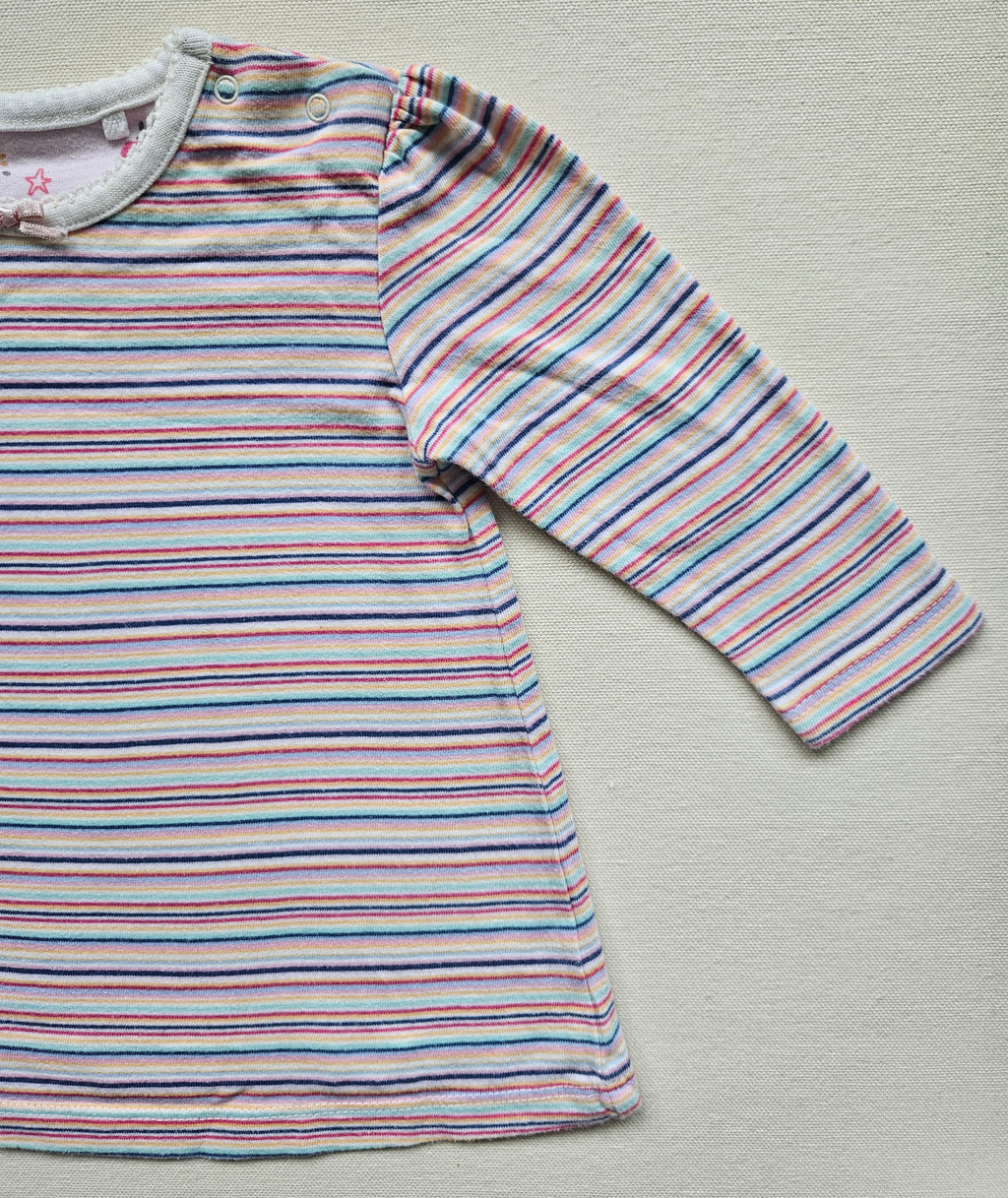 Next Baby 2-teiliges Set aus Jeans-Latzkleid & Langarmshirt | Gr. 68